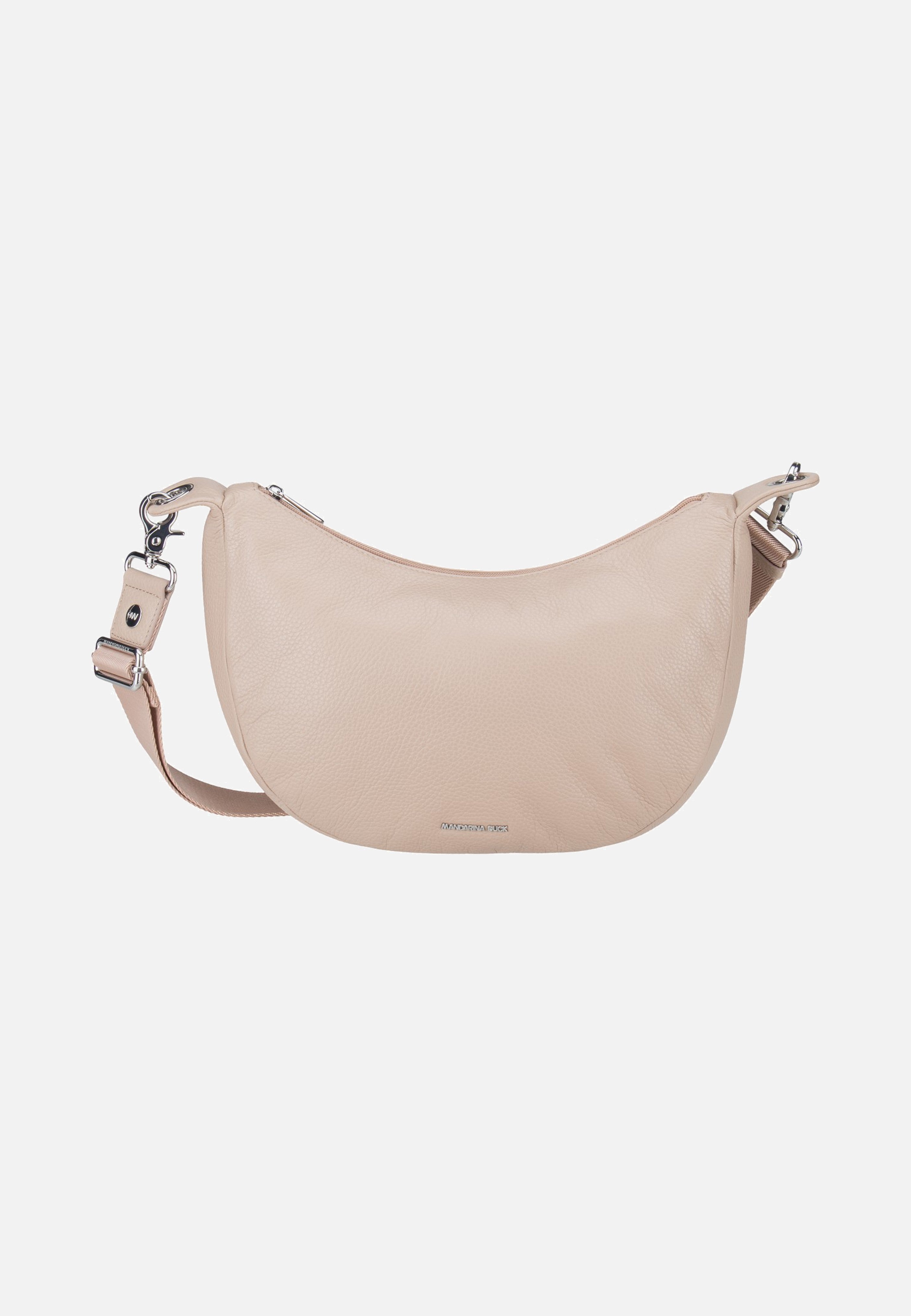 Mandarina Duck Mellow Leather Hobo FZT03 Warm Taupe Hobo Bag