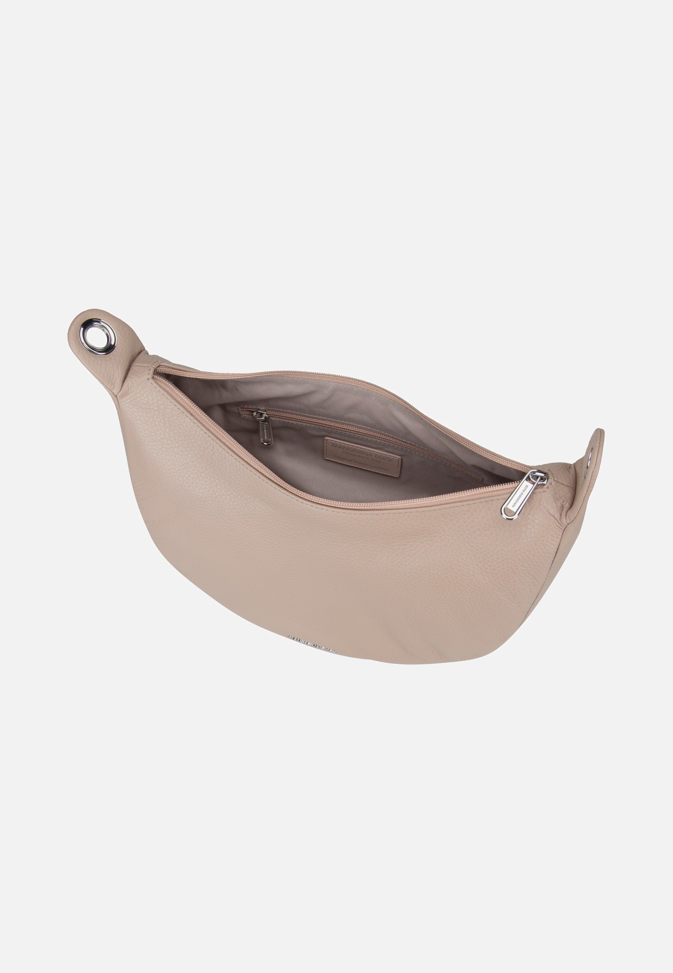 Mandarina Duck Mellow Leather Hobo FZT03 Warm Taupe Hobo Bag