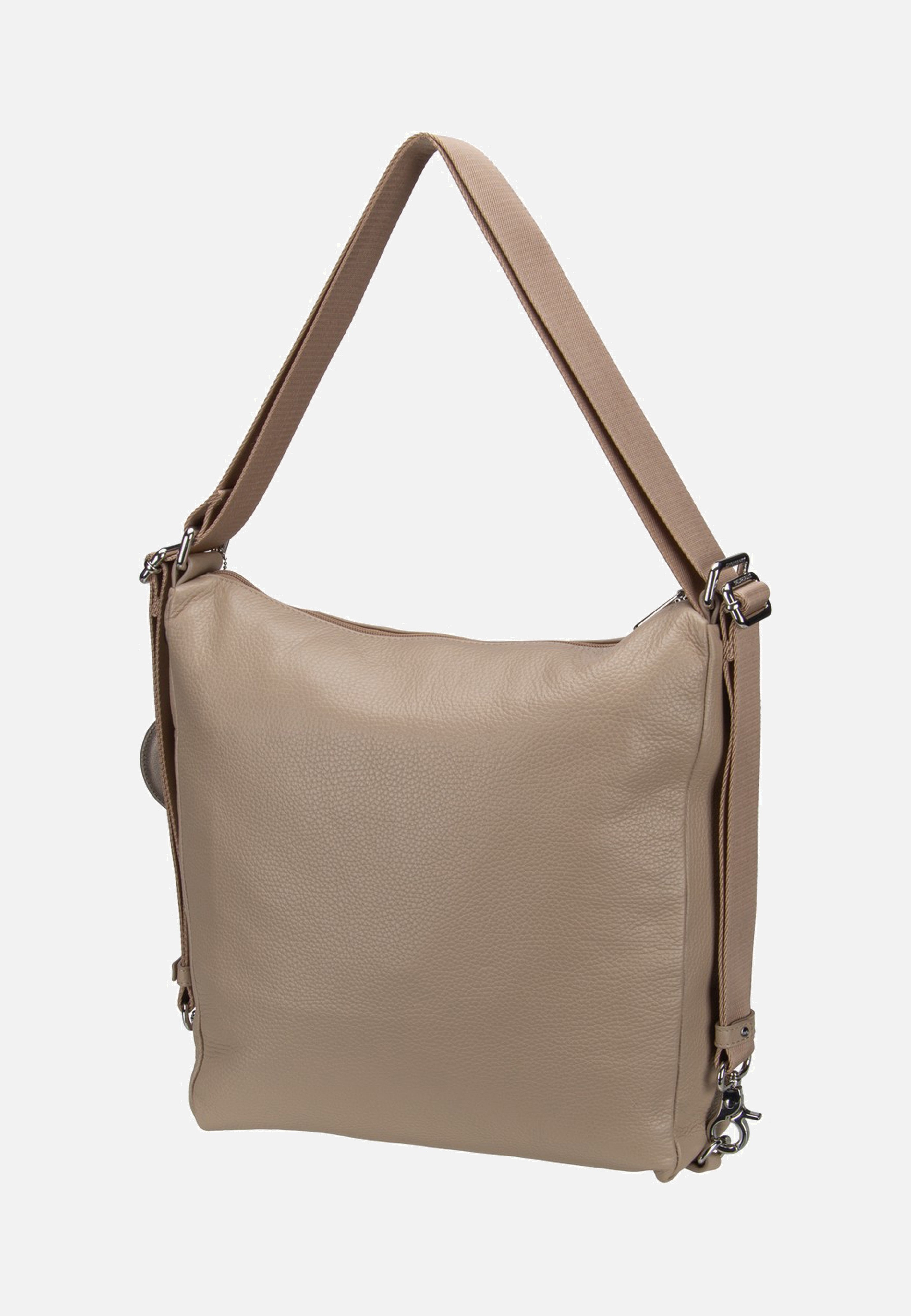 Mandarina Duck - Mellow Leather Hobo FZT72 Warm Taupe - Backpack | Women-Image