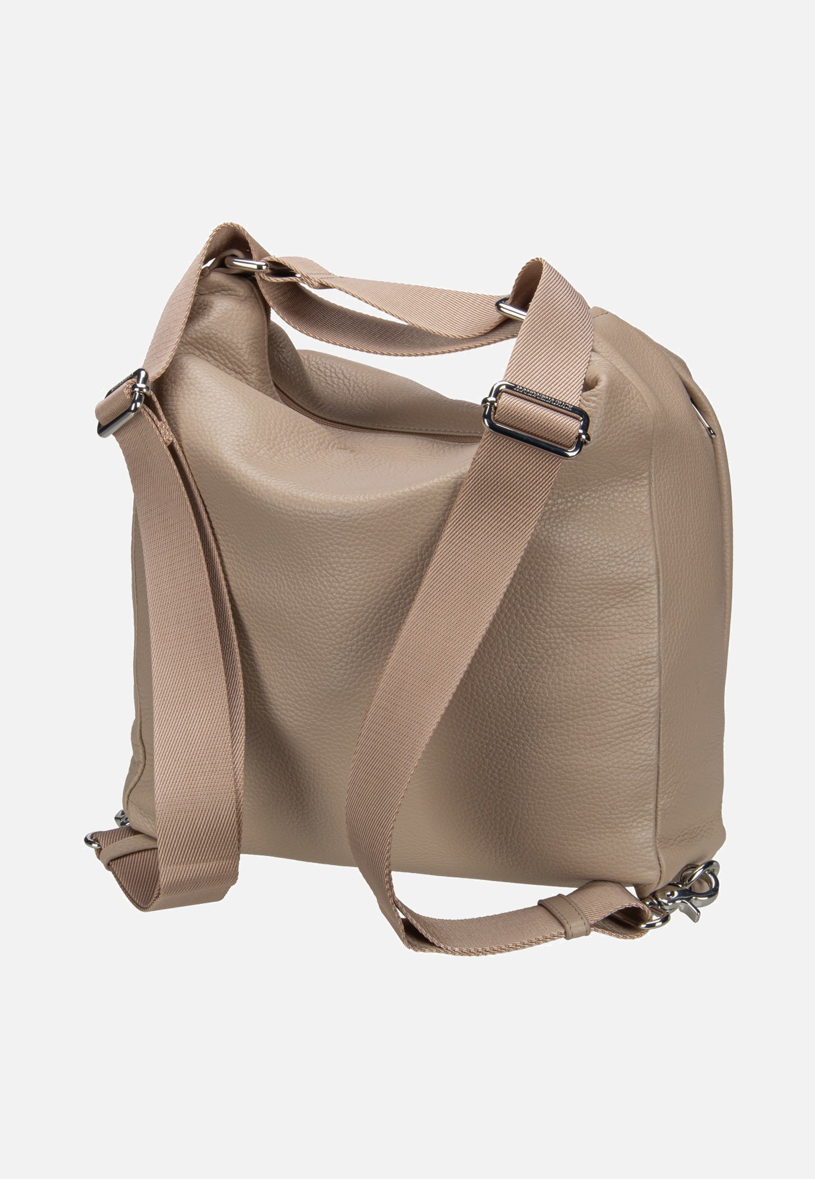 Mandarina Duck - Mellow Leather Hobo FZT72 Warm Taupe - Backpack | Women-Image
