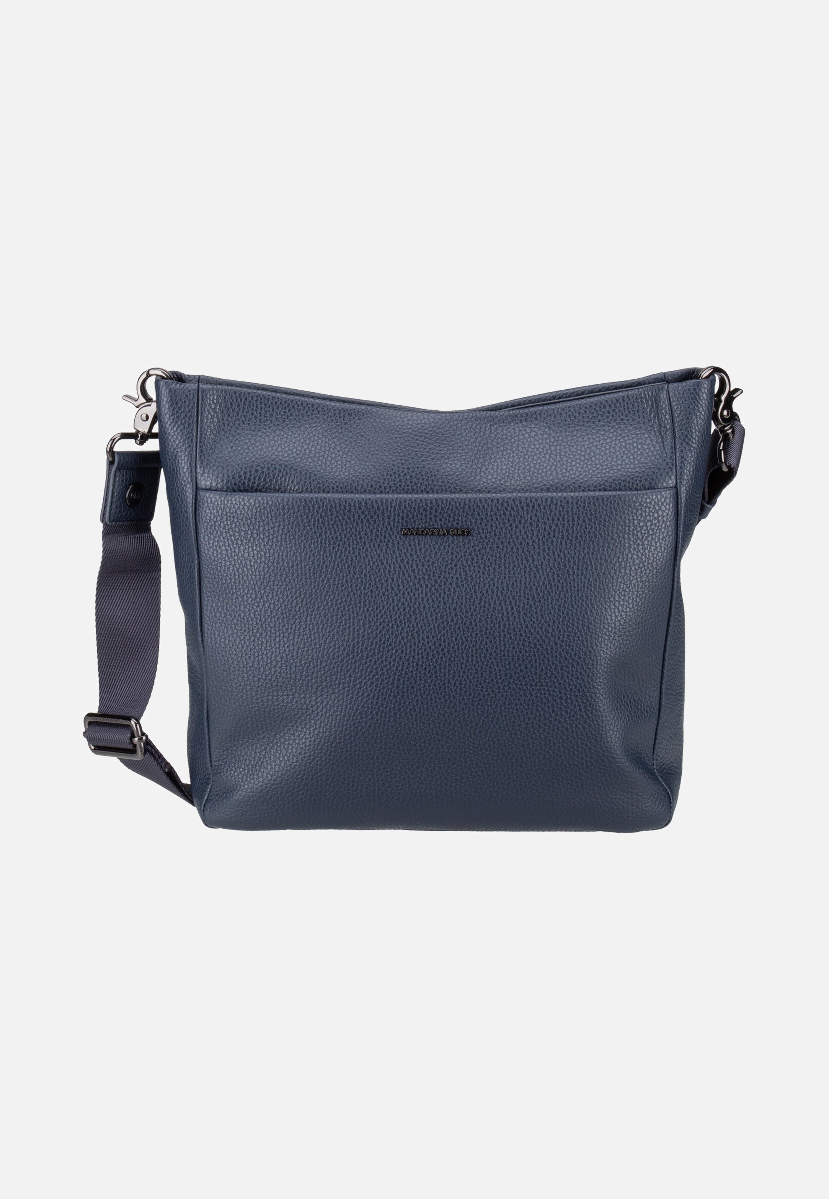 Mandarina Duck - Mellow Leather Large FZT04 Dress Blue - Crossbody Bag | Neutral-Image
