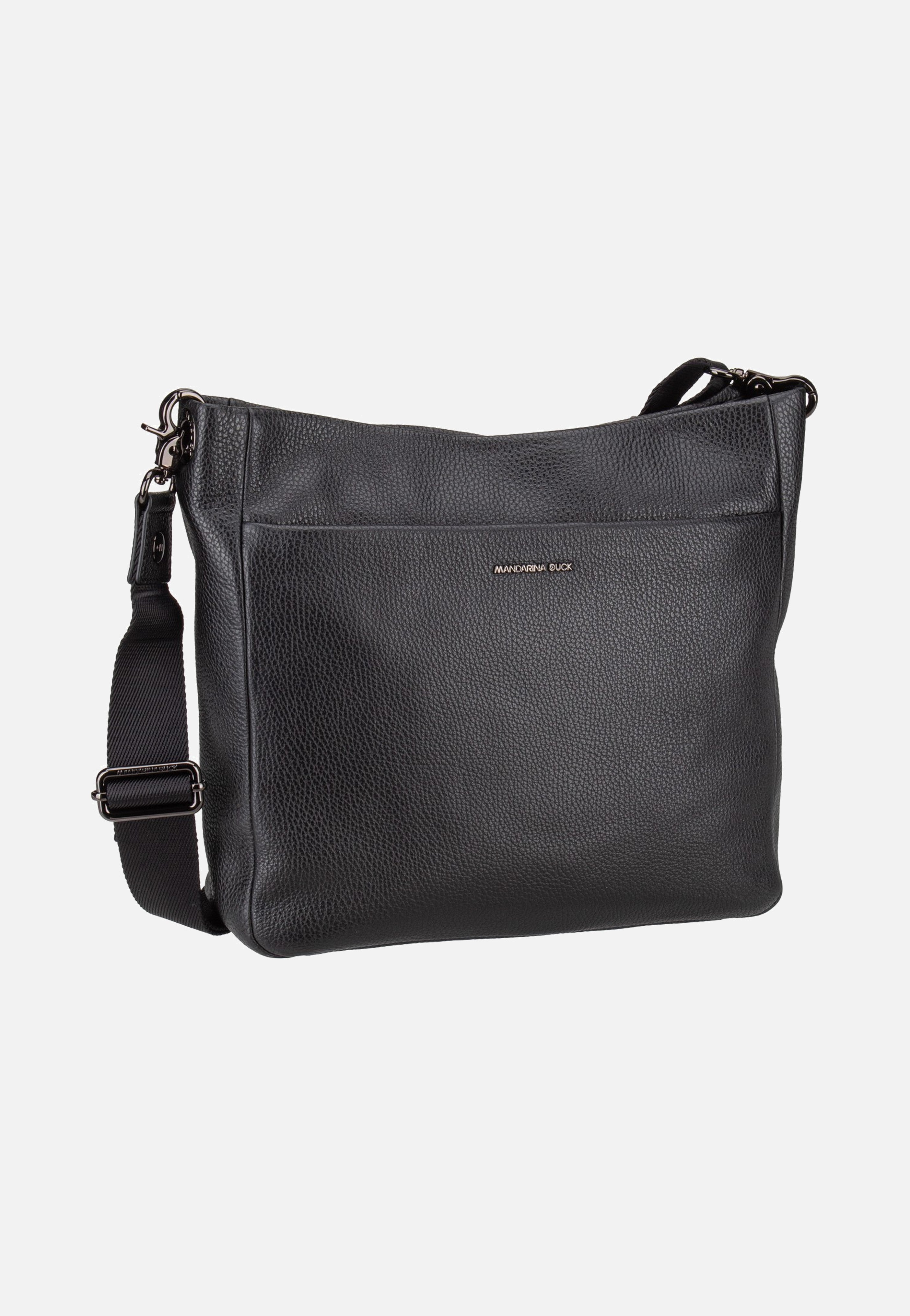 Mandarina Duck Mellow Leather Large FZT04 Nero Umhängetasche