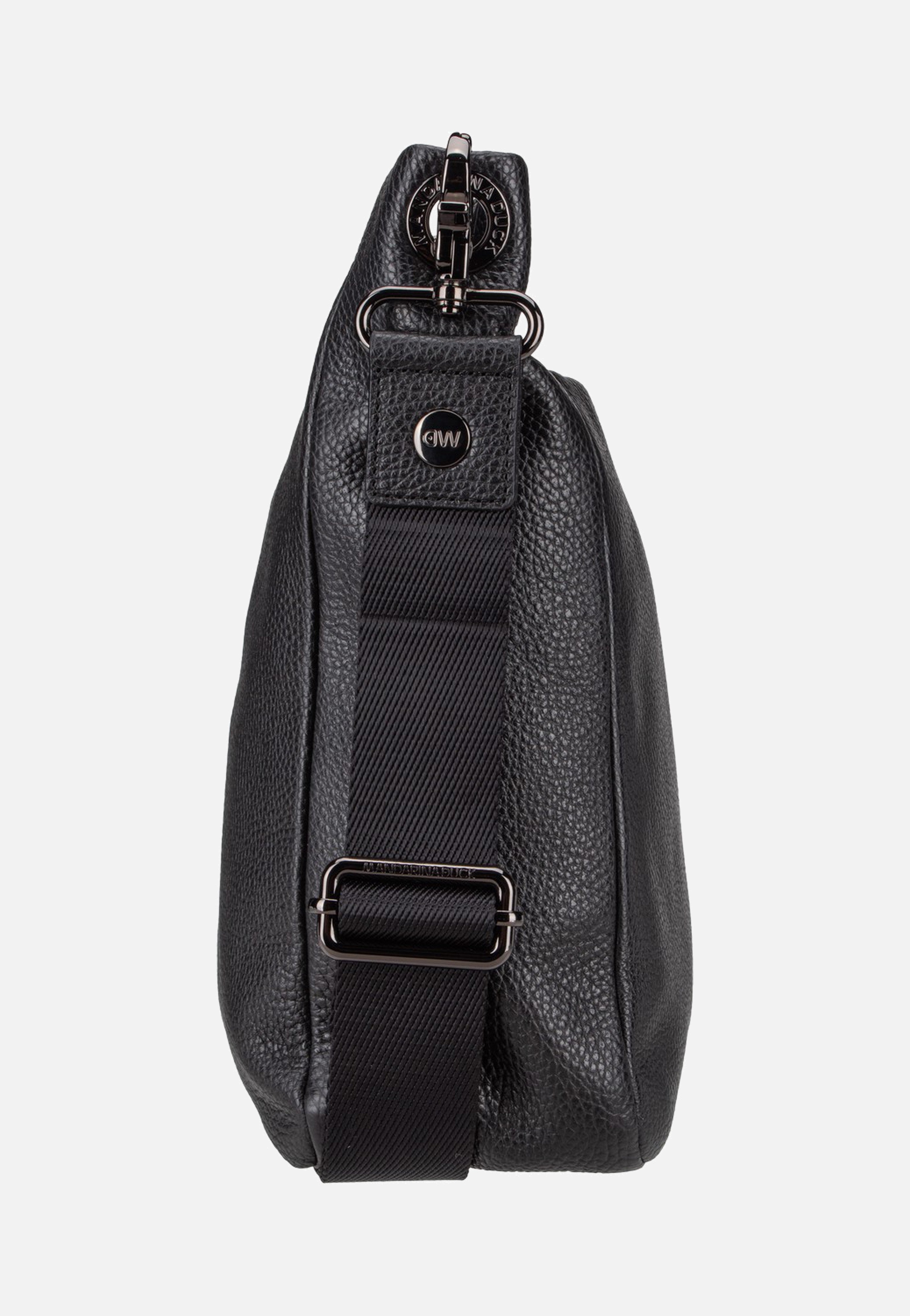 Mandarina Duck Mellow Leather Large FZT04 Nero Umhängetasche