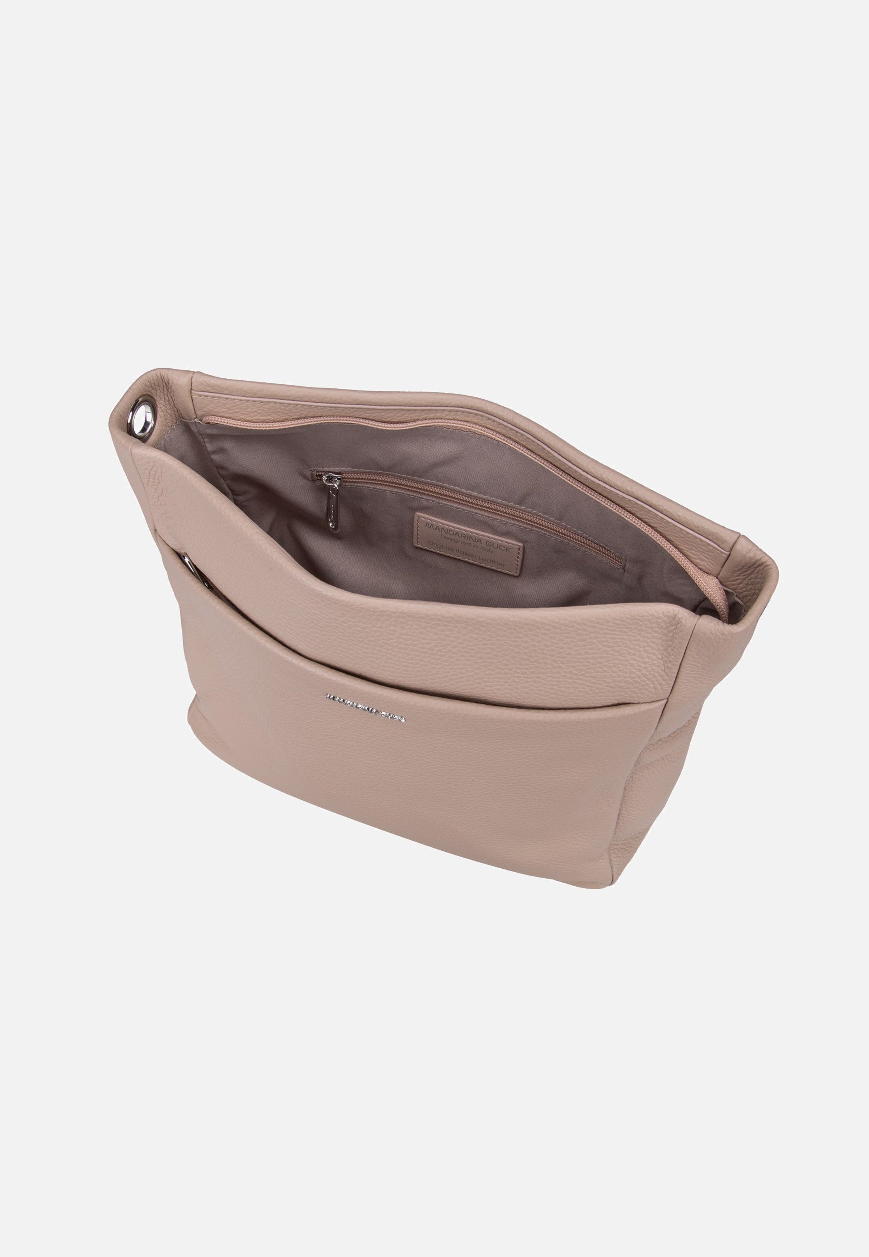 Mandarina Duck - Mellow Leather Large FZT04 Warm Taupe - Crossbody Bag | Neutral-Image