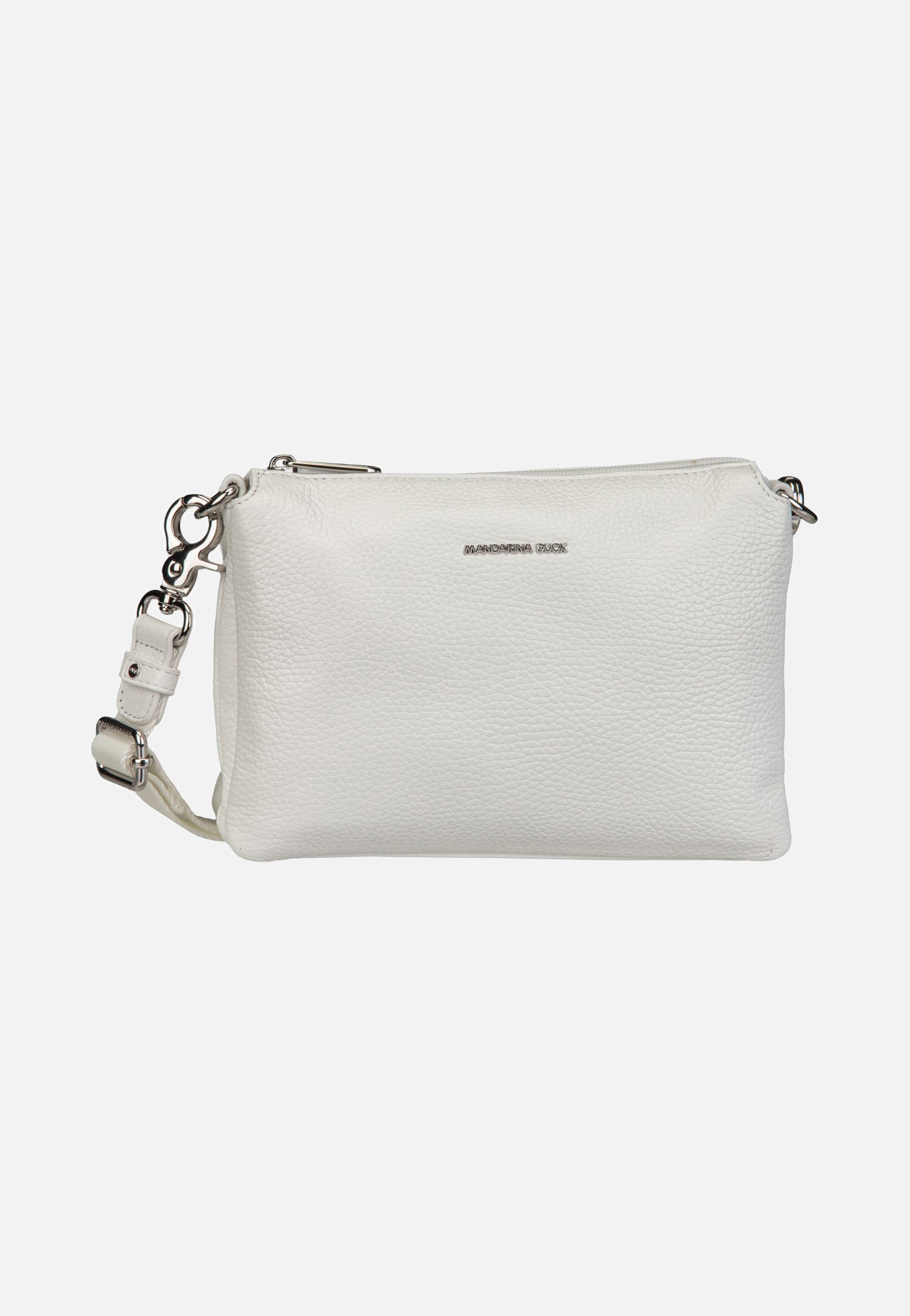 Mandarina Duck - Mellow Leather Pochette FZT82 Blanc - Crossbody Bag | Women-Image