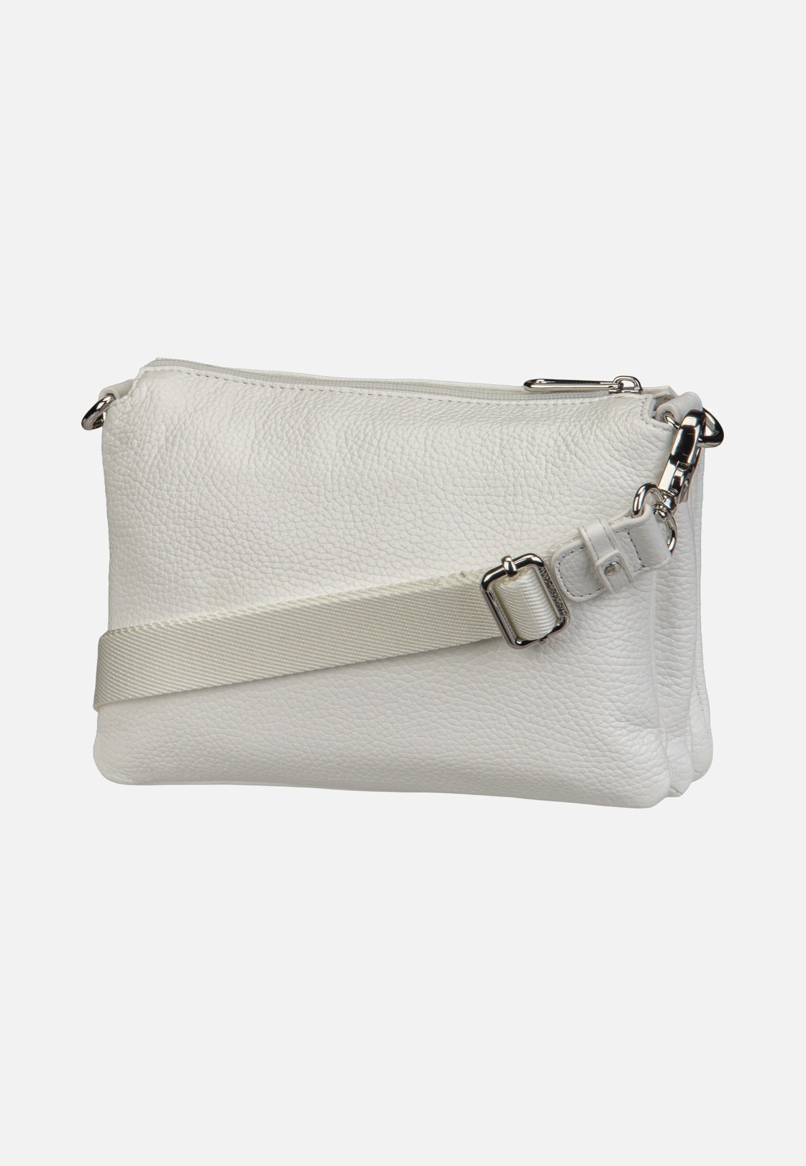 Mandarina Duck Mellow Leather Pochette FZT82 Blanc Umhängetasche