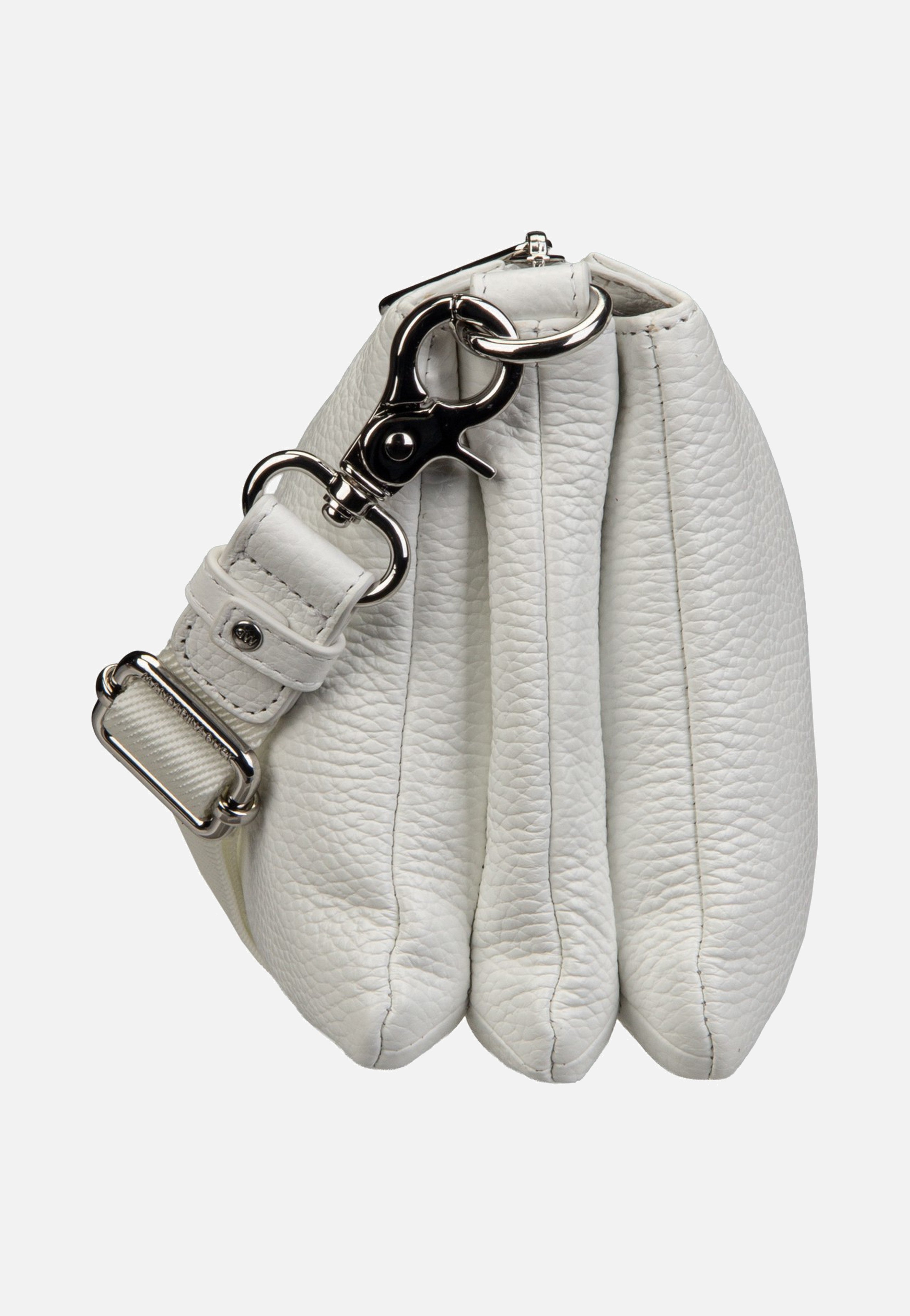 Mandarina Duck Mellow Leather Pochette FZT82 Blanc Umhängetasche