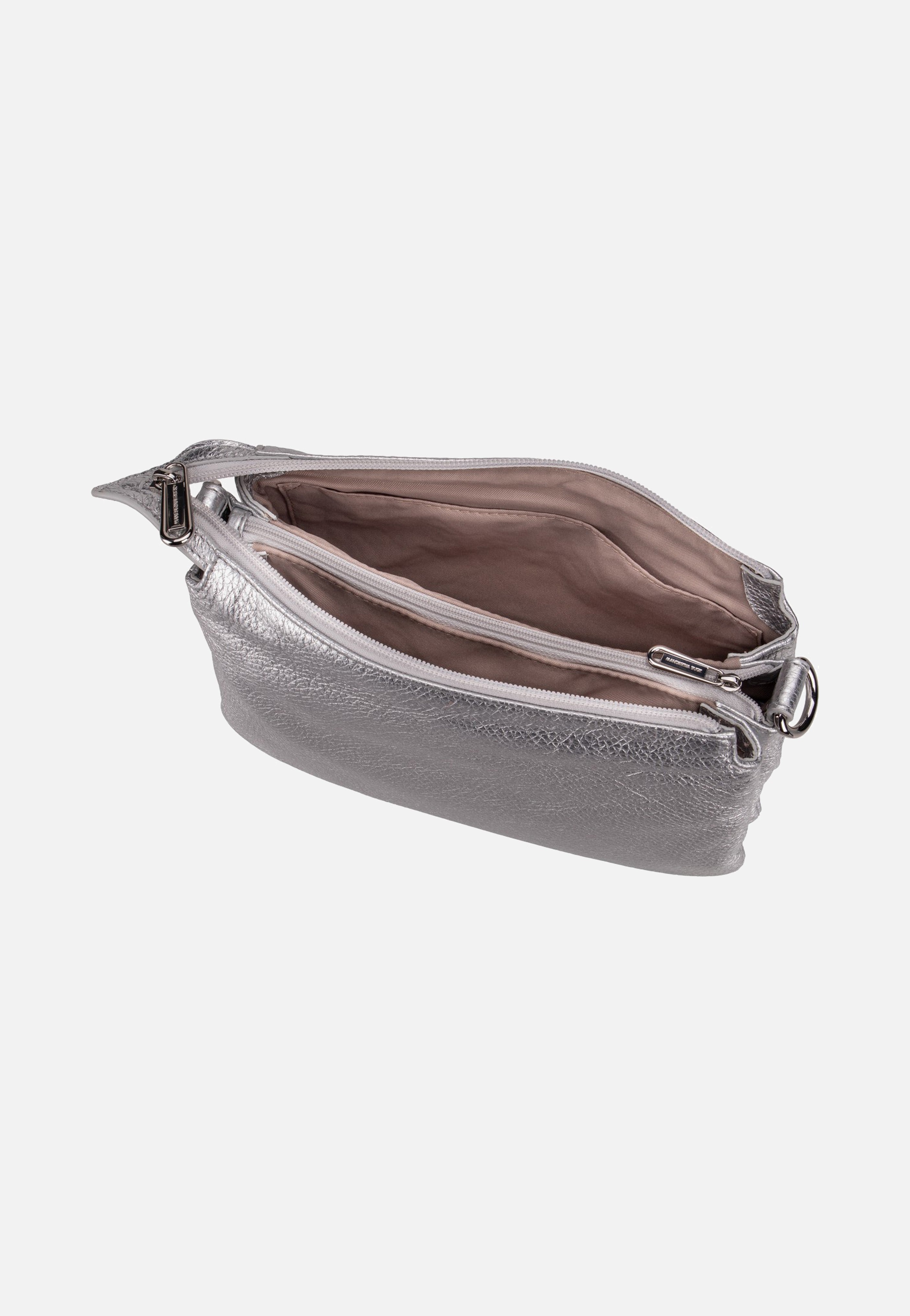 Mandarina Duck Mellow Metal Triple Pochette OYT82 Silver Umhängetasche
