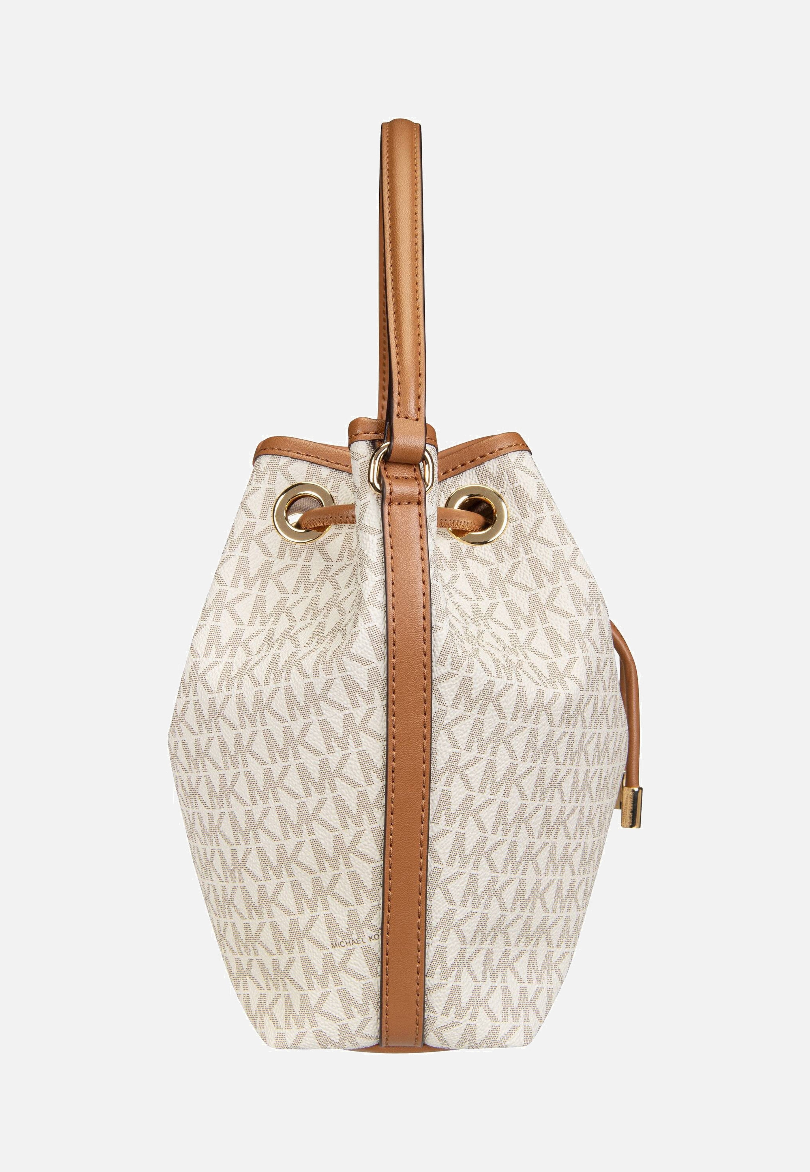 Michael Kors - Avery MD Bucket MSGR MK Sig Vanilla/Acorn - Bucket Bag | Women-Image