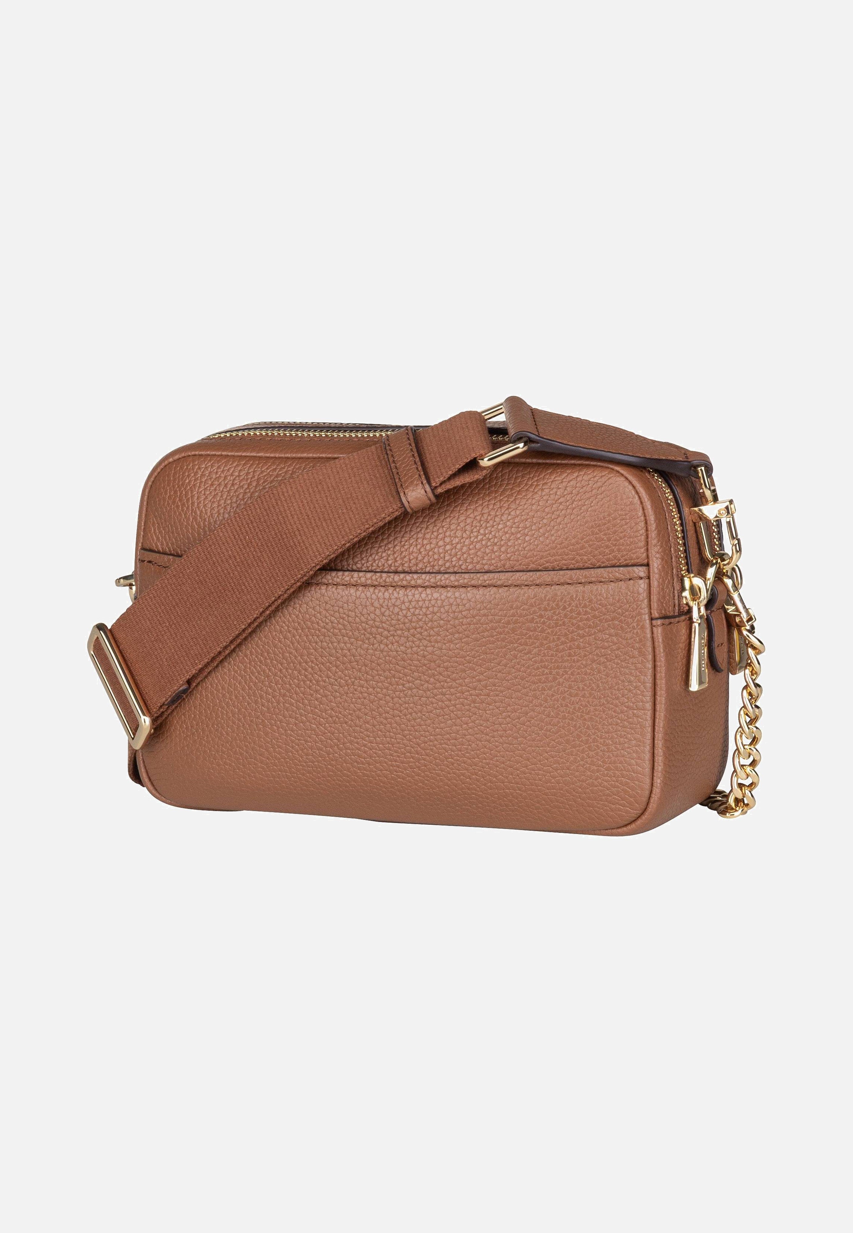 Michael Kors - Bryant Medium Double Zip Chain Camera Pebble Luggage - Crossbody Bag | Women-Image