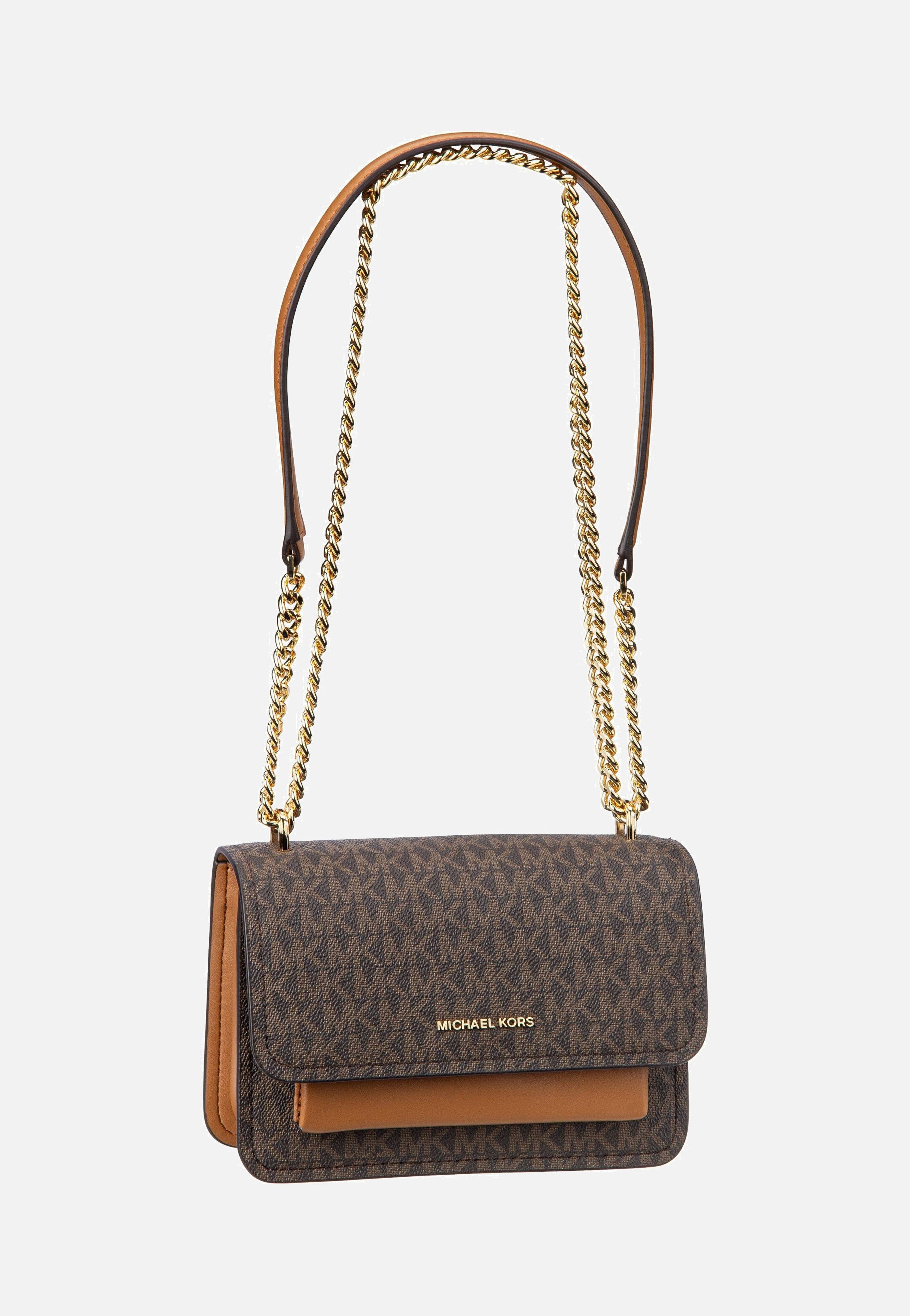 Michael Kors - Claire SM Xbody MK Signature Brown/Acorn - Evening Bag | Women-Image