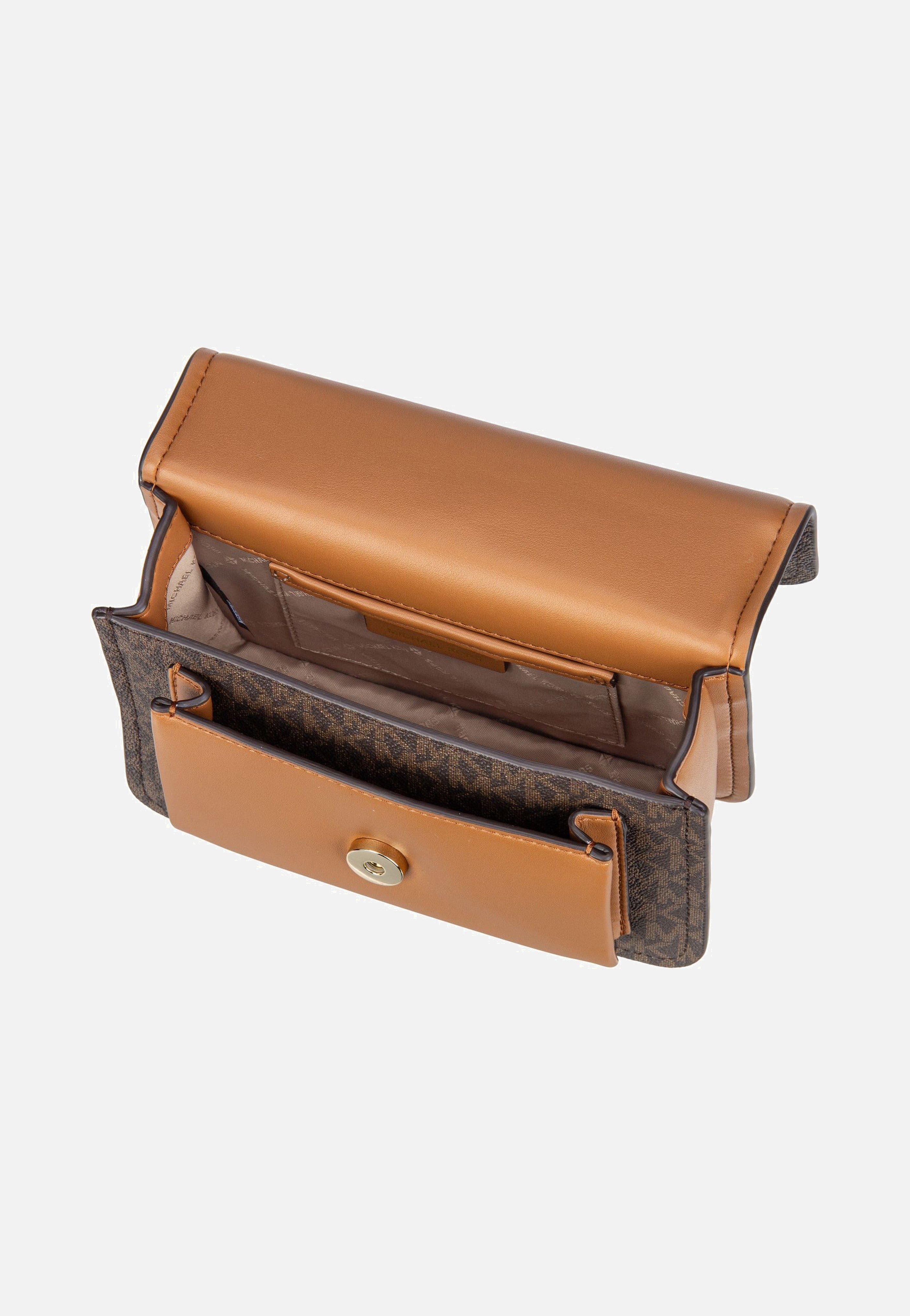 Michael Kors - Claire SM Xbody MK Signature Brown/Acorn - Evening Bag | Women-Image