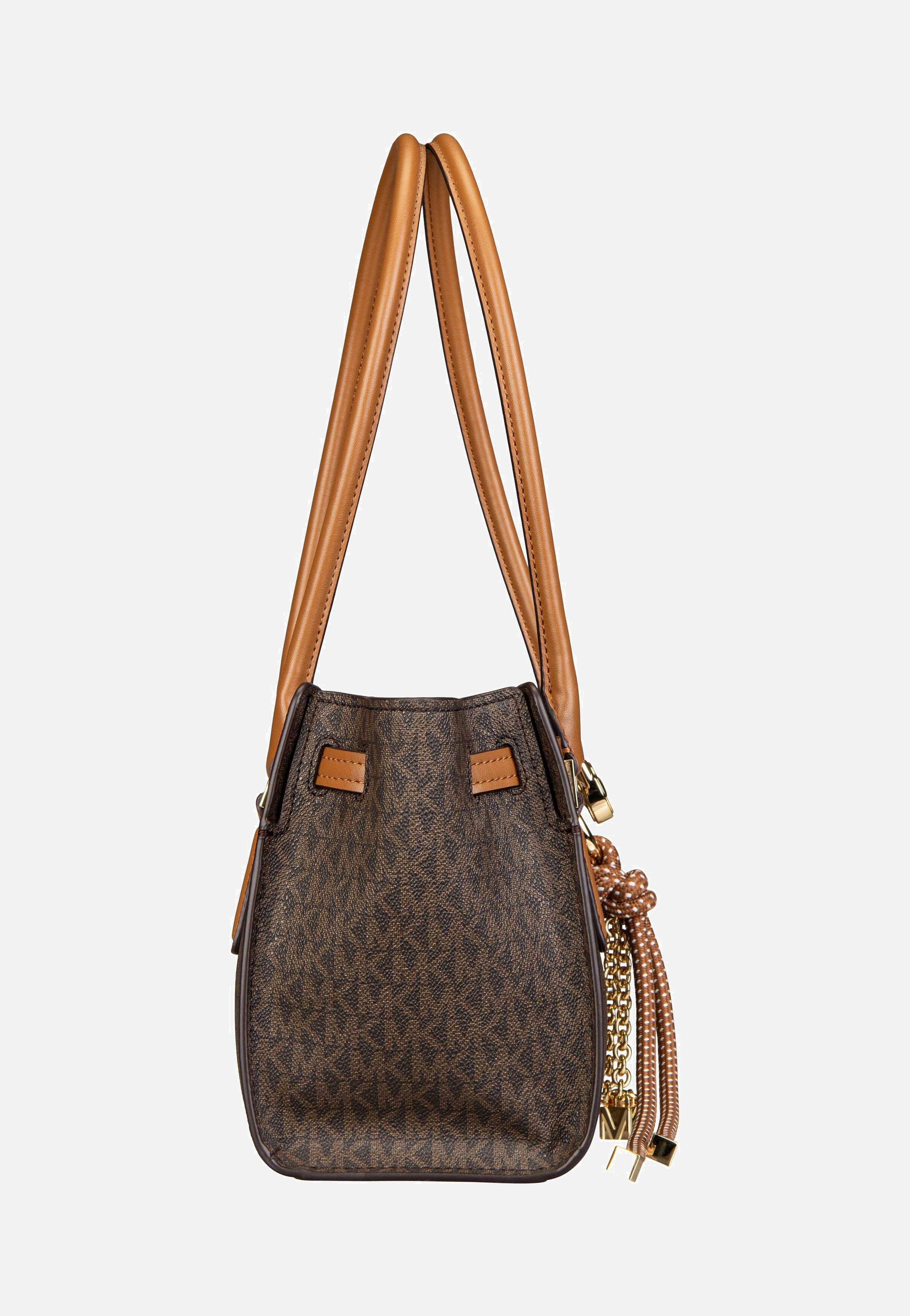 Michael Kors - Hamilton SM EW Shoulder Tote MK SIG Brown/Acorn - Shoulder Bag | Women-Image
