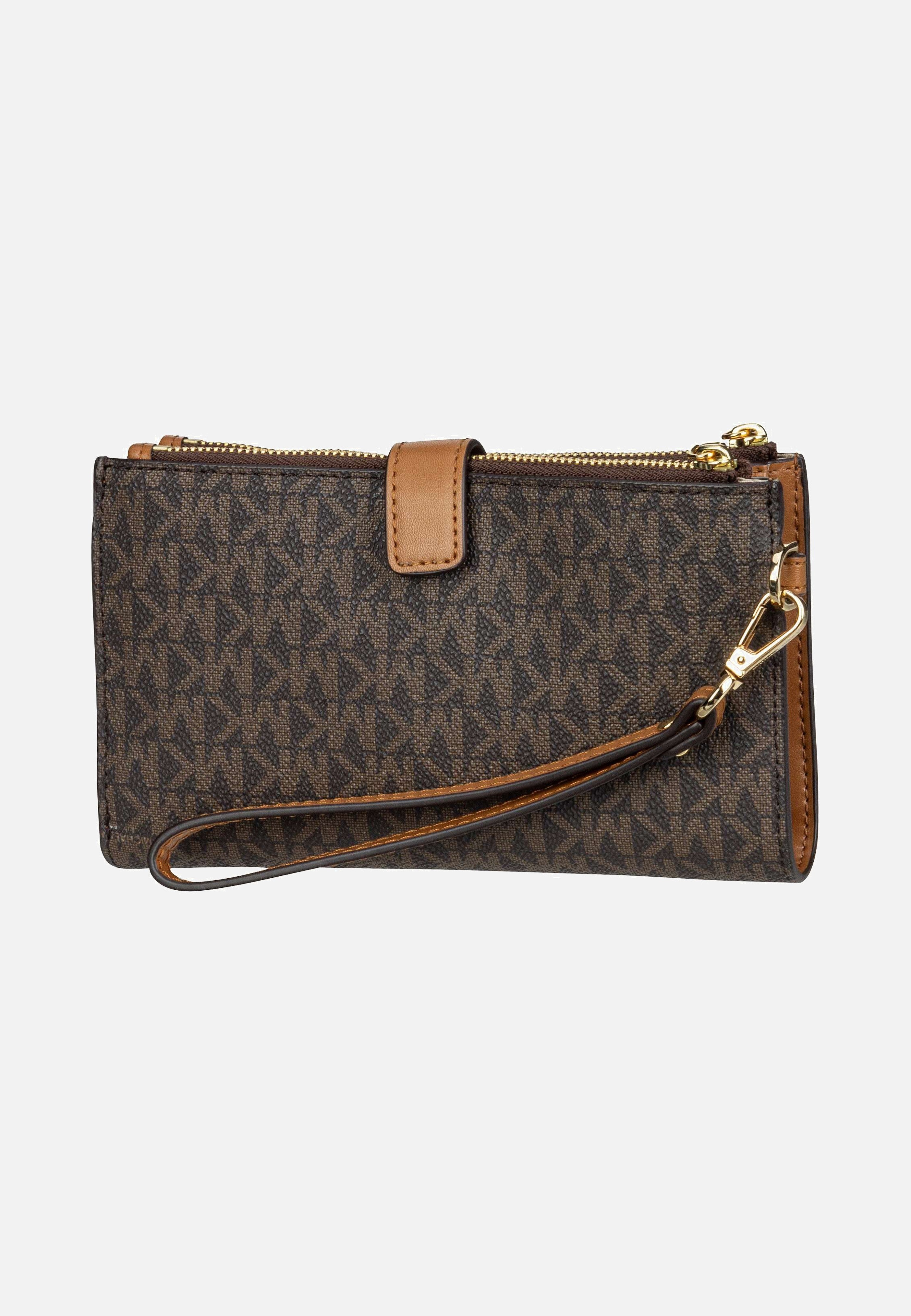 Michael Kors - Jet Set Double Zip MK SIG Brown - Clutch | Women-Image