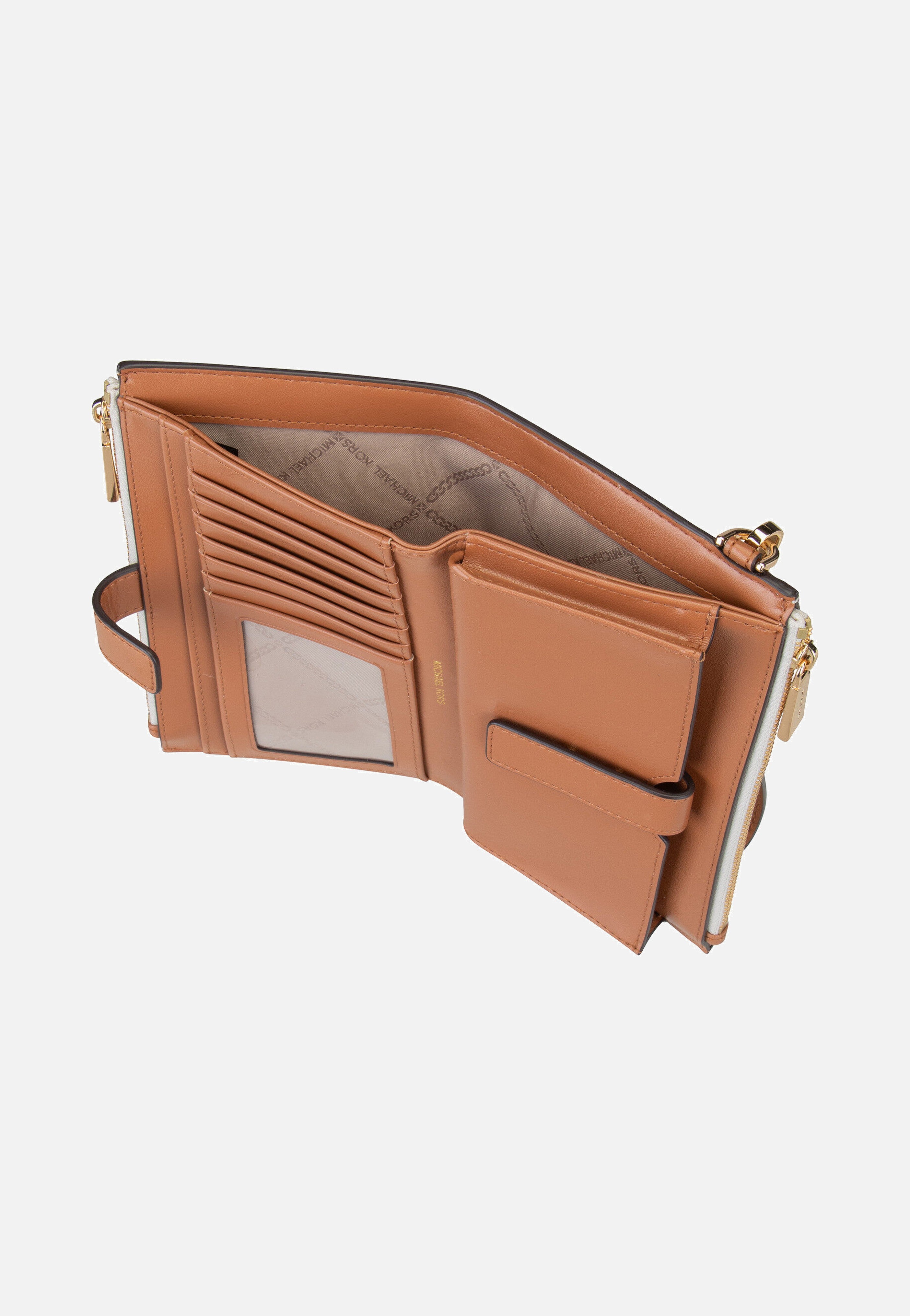 Michael Kors - Jet Set Double Zip MK SIG Vanilla - Clutch | Women-Image