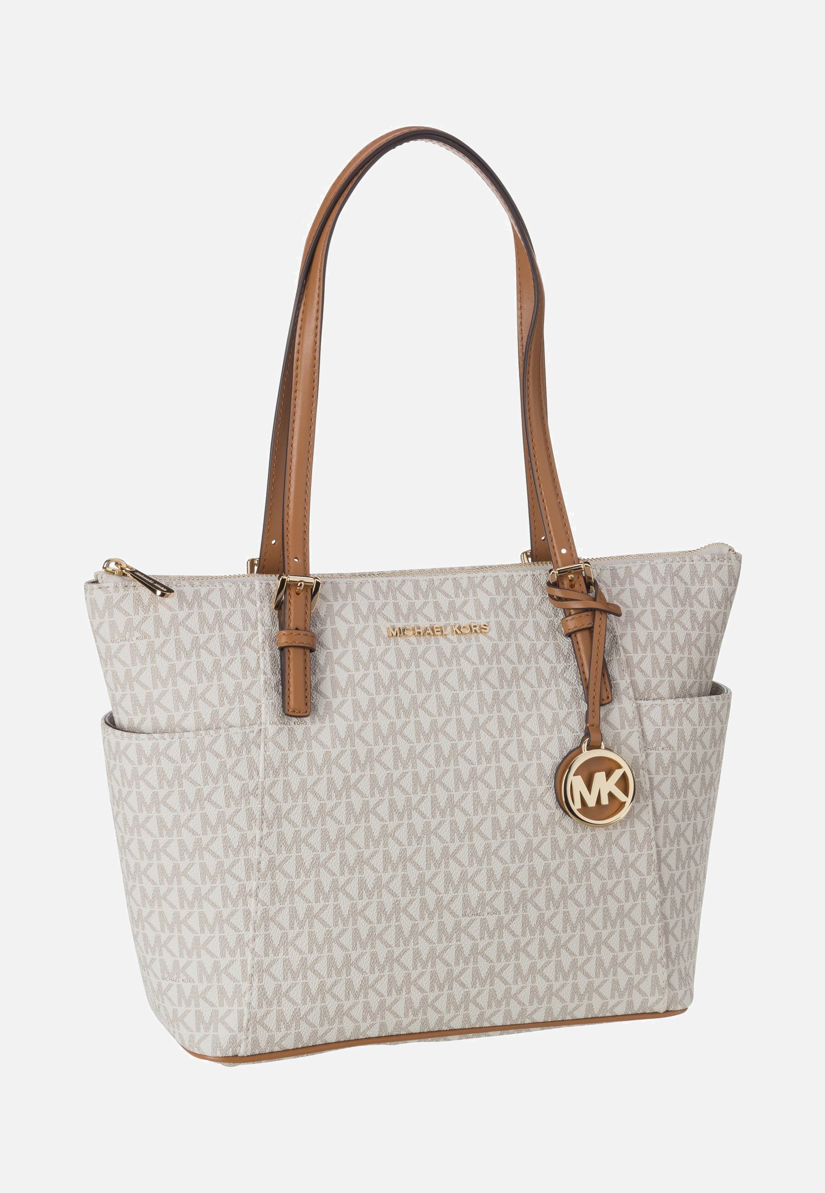 Michael Kors - Jet Set Item EW TZ Tote MK Signature Vanilla/Acorn - Shopper | Women-Image