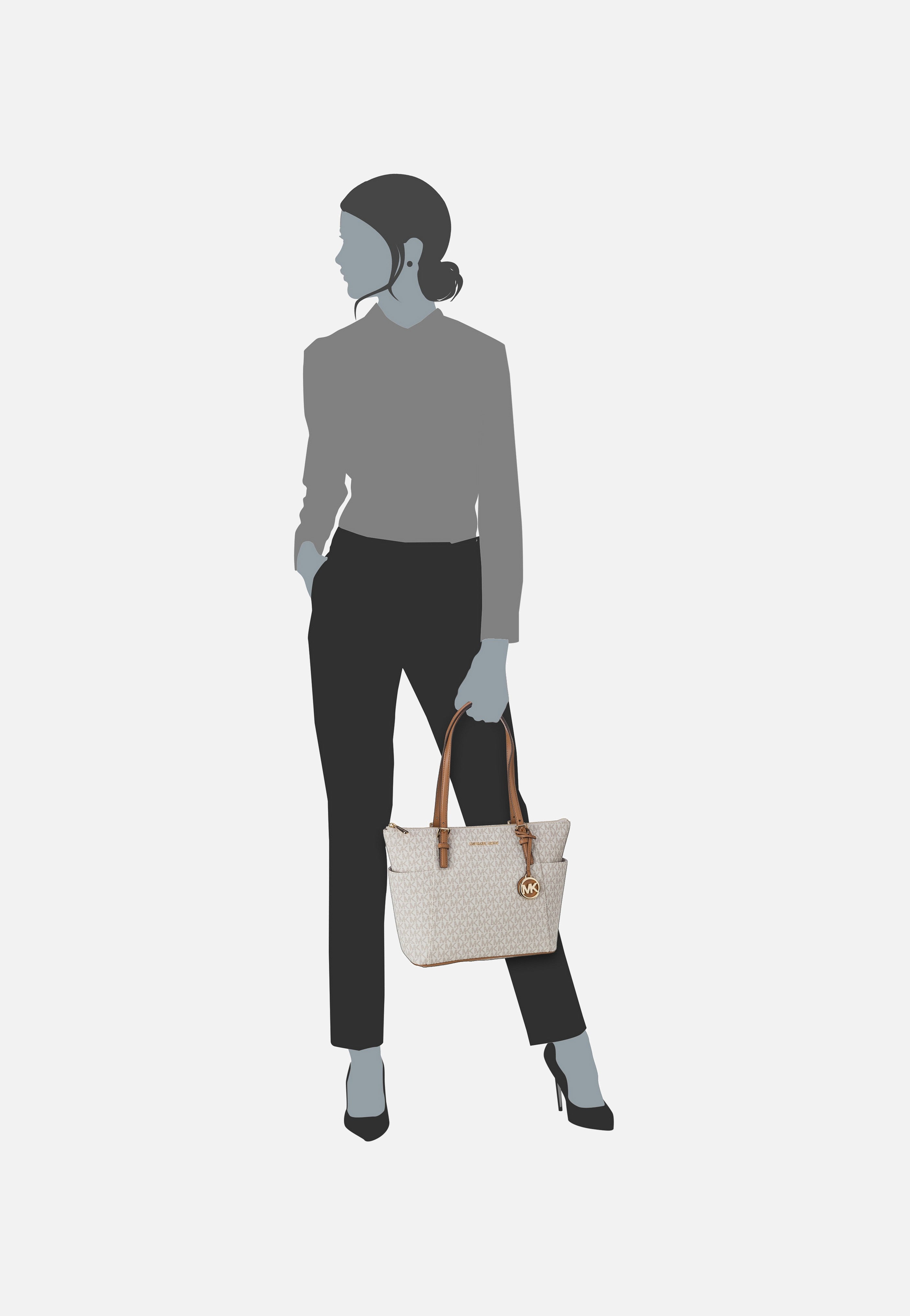 Michael Kors - Jet Set Item EW TZ Tote MK Signature Vanilla/Acorn - Shopper | Women-Image