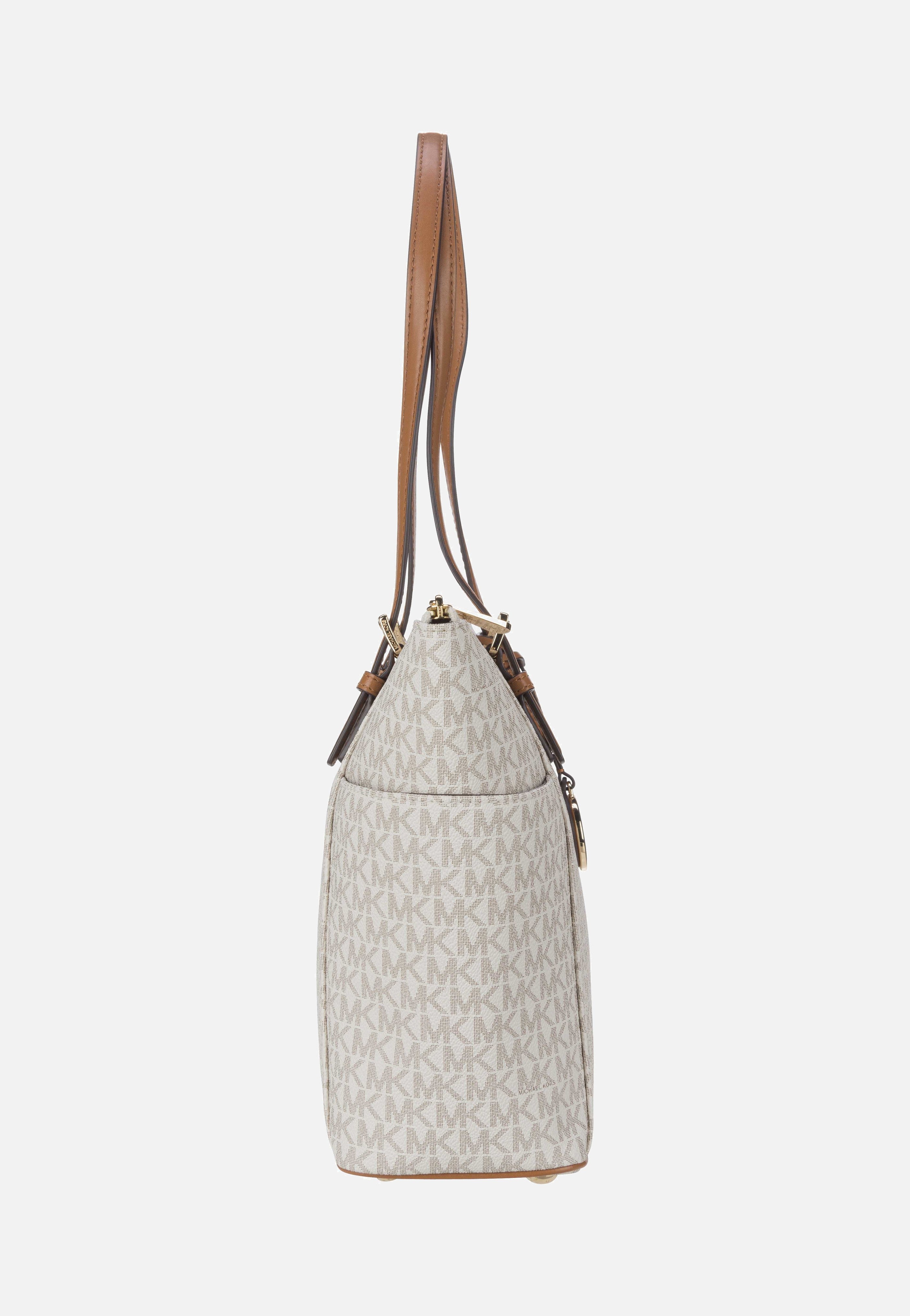 Michael Kors - Jet Set Item EW TZ Tote MK Signature Vanilla/Acorn - Shopper | Women-Image