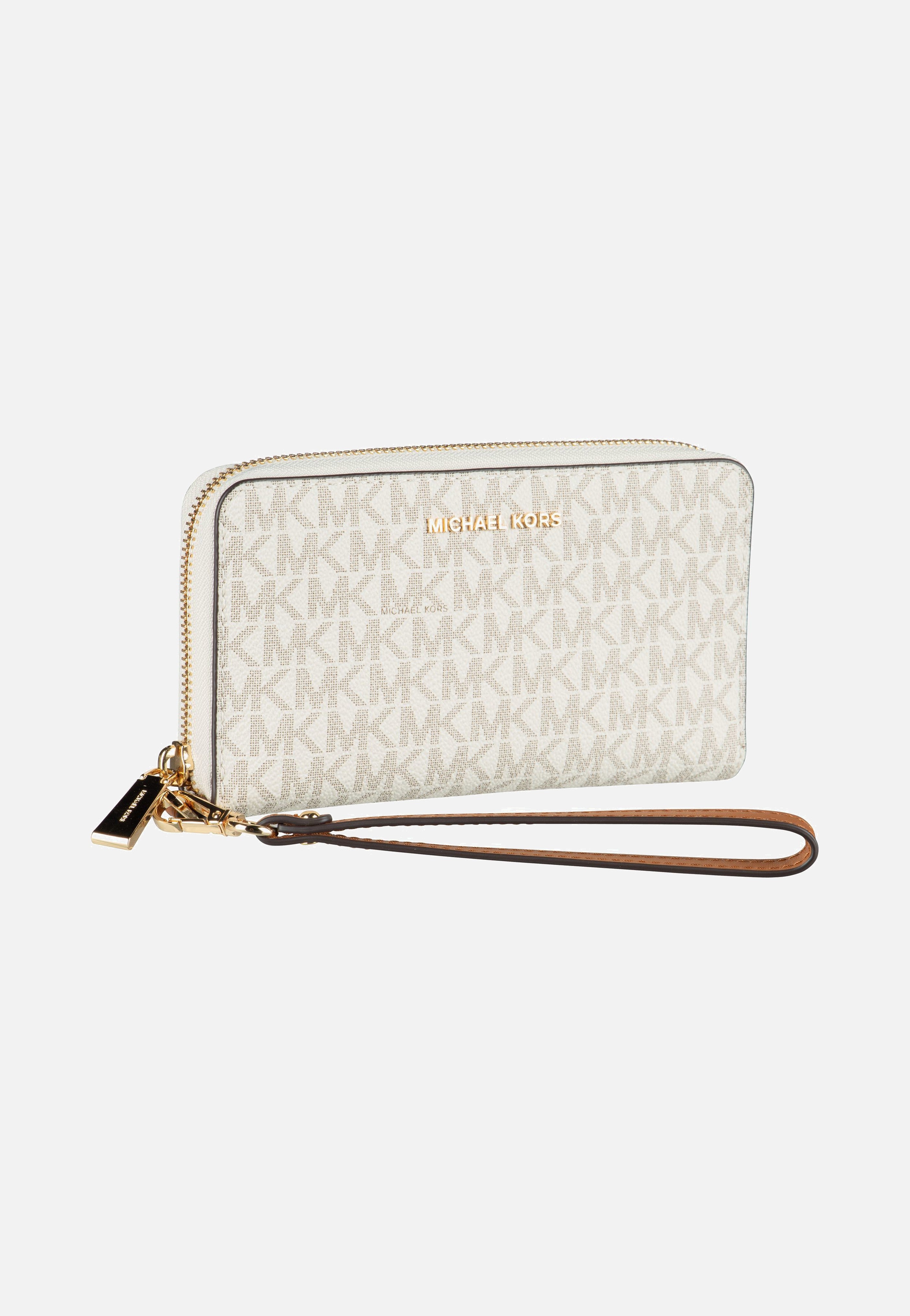 Michael Kors - Jet Set LG Flat MF Phone Case MK Signature Vanilla - Clutch | Women-Image