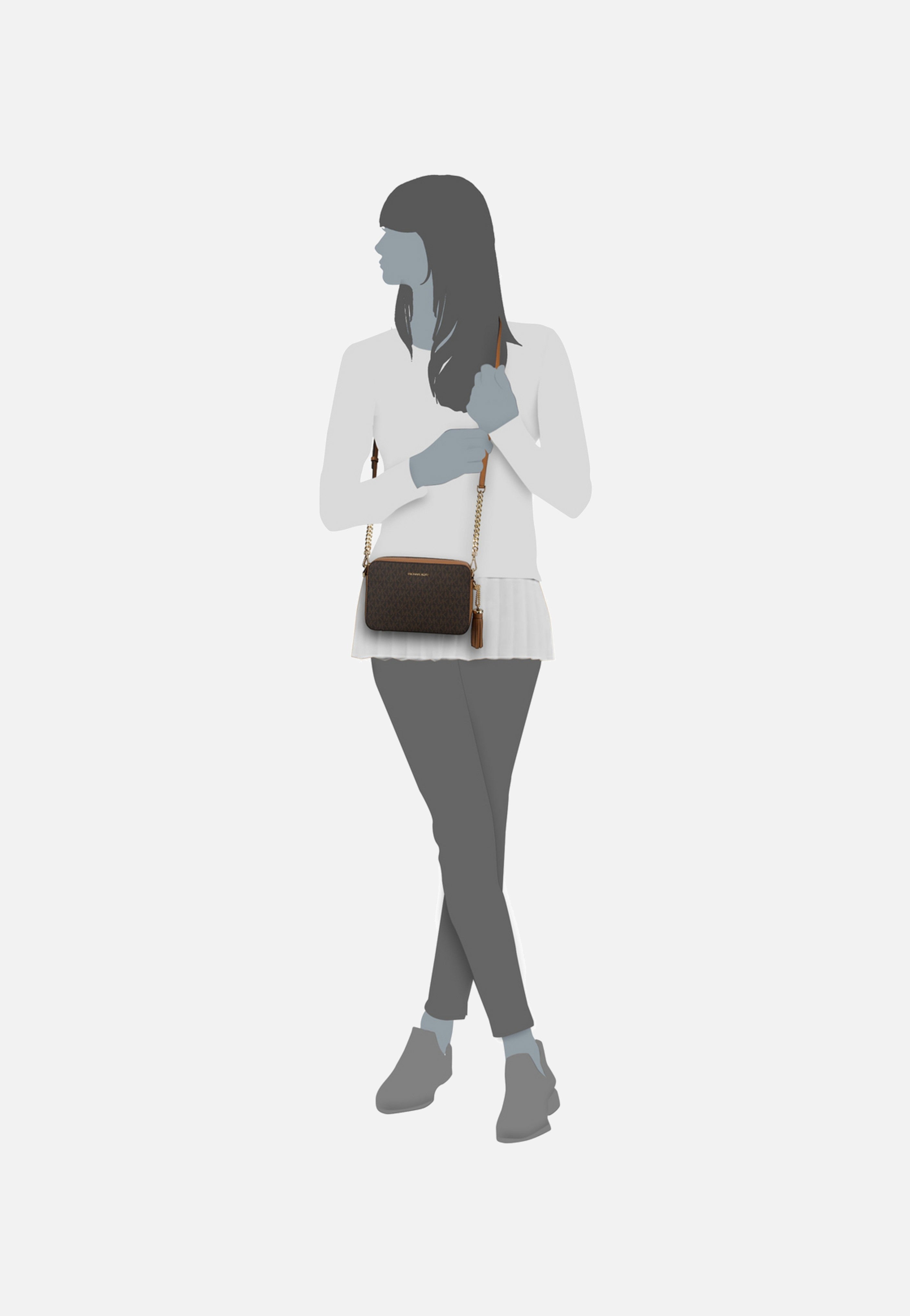 Michael Kors - Jet Set Medium MK Signature Brown - Shoulder Bag | Women-Image