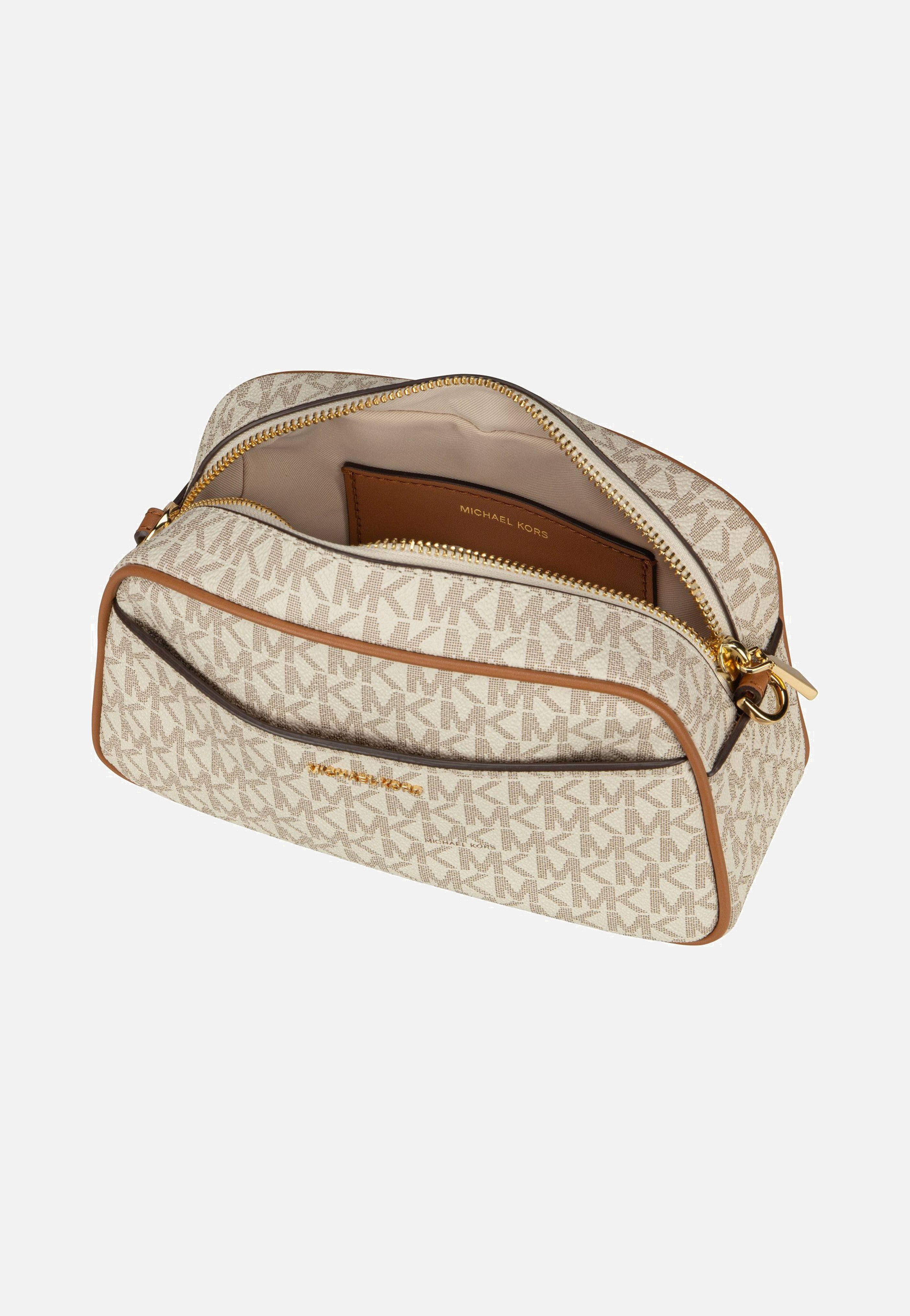 Michael Kors - Jet Set SM Camera XBody MK SIG Vanilla/Acorn - Shoulder Bag | Women-Image