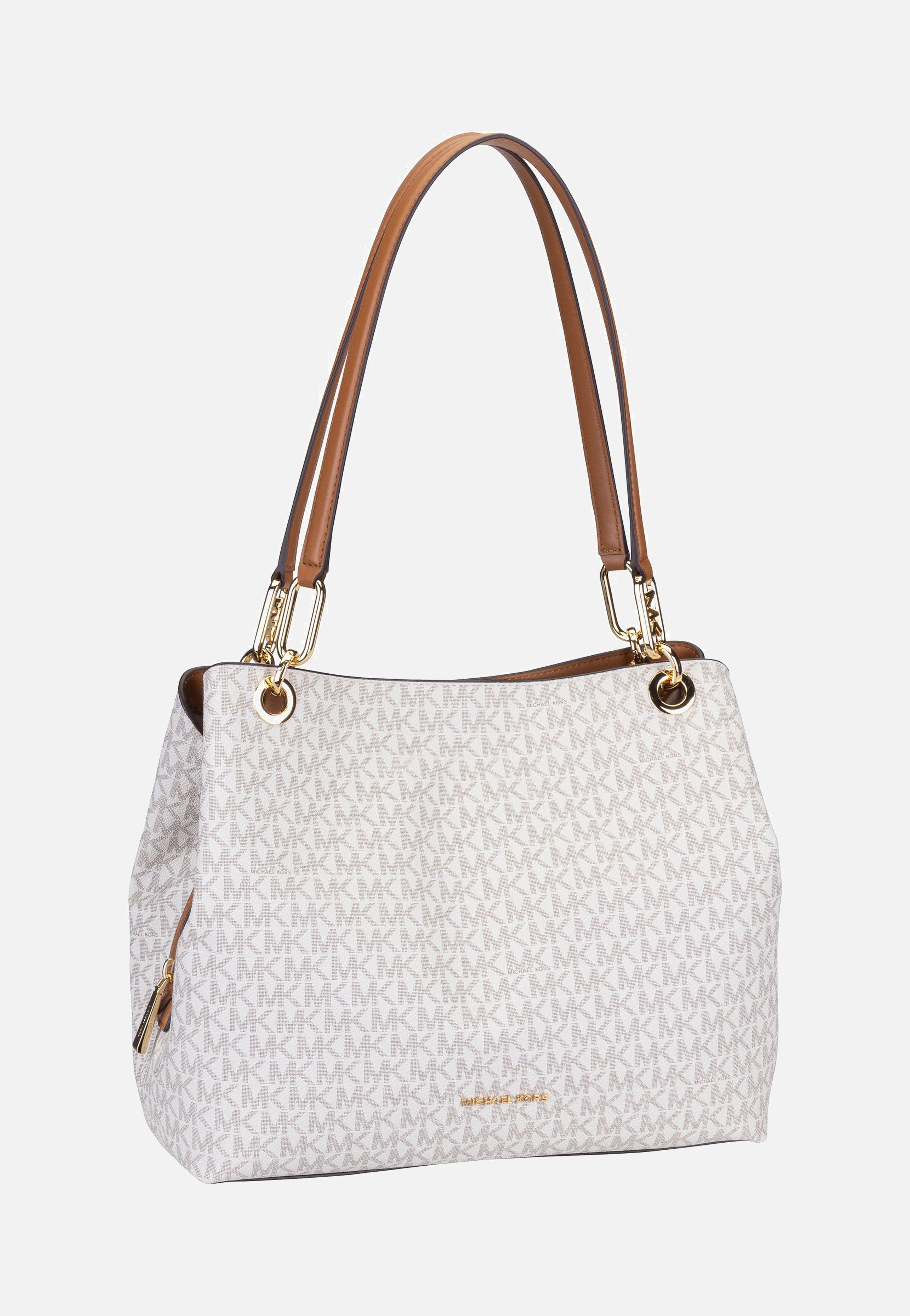 Michael Kors - Kensington Large Shoulder Tote Vanilla/Acorn - Shoulder Bag | Women-Image