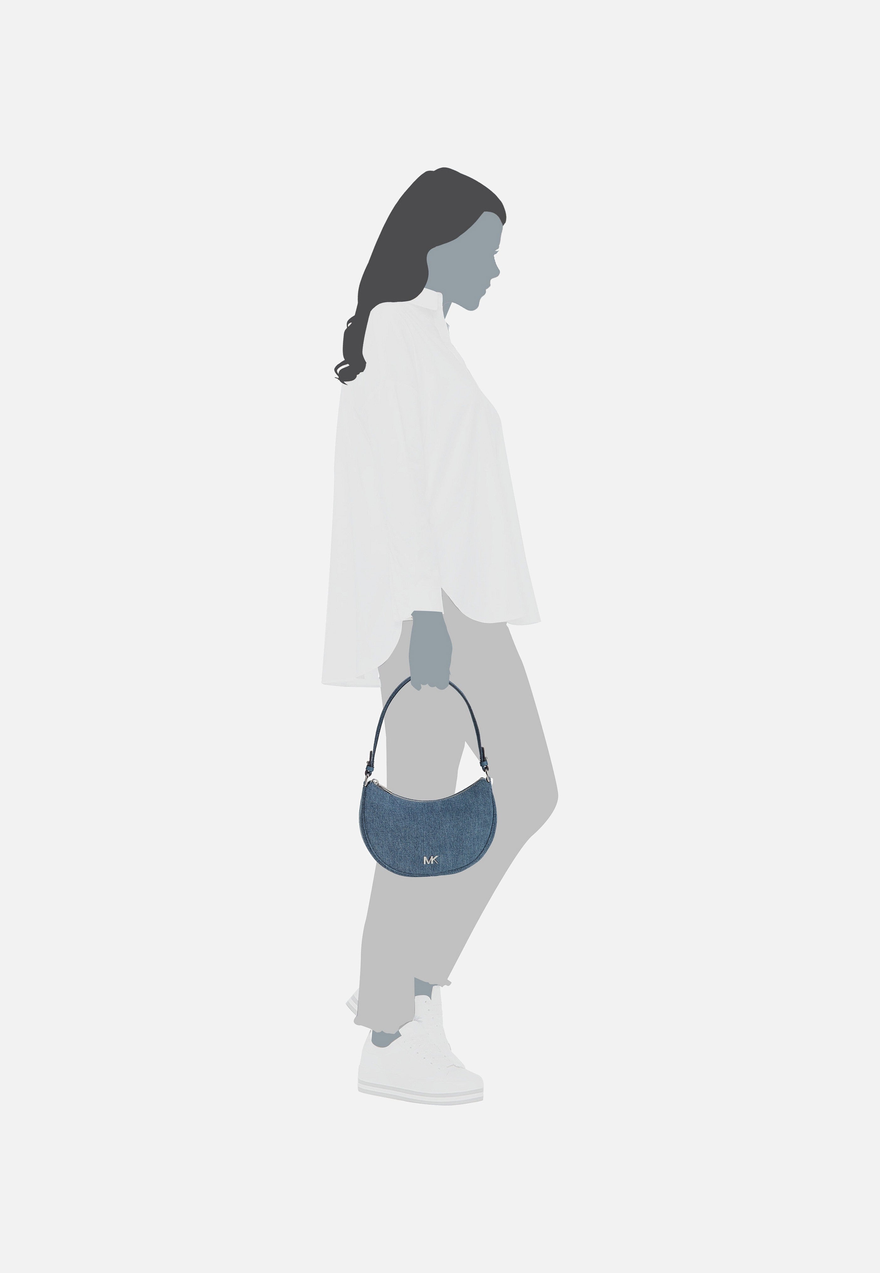 Michael Kors - Kyla SM Conv Pouchette Denim Union Wash - Shoulder Bag | Women-Image