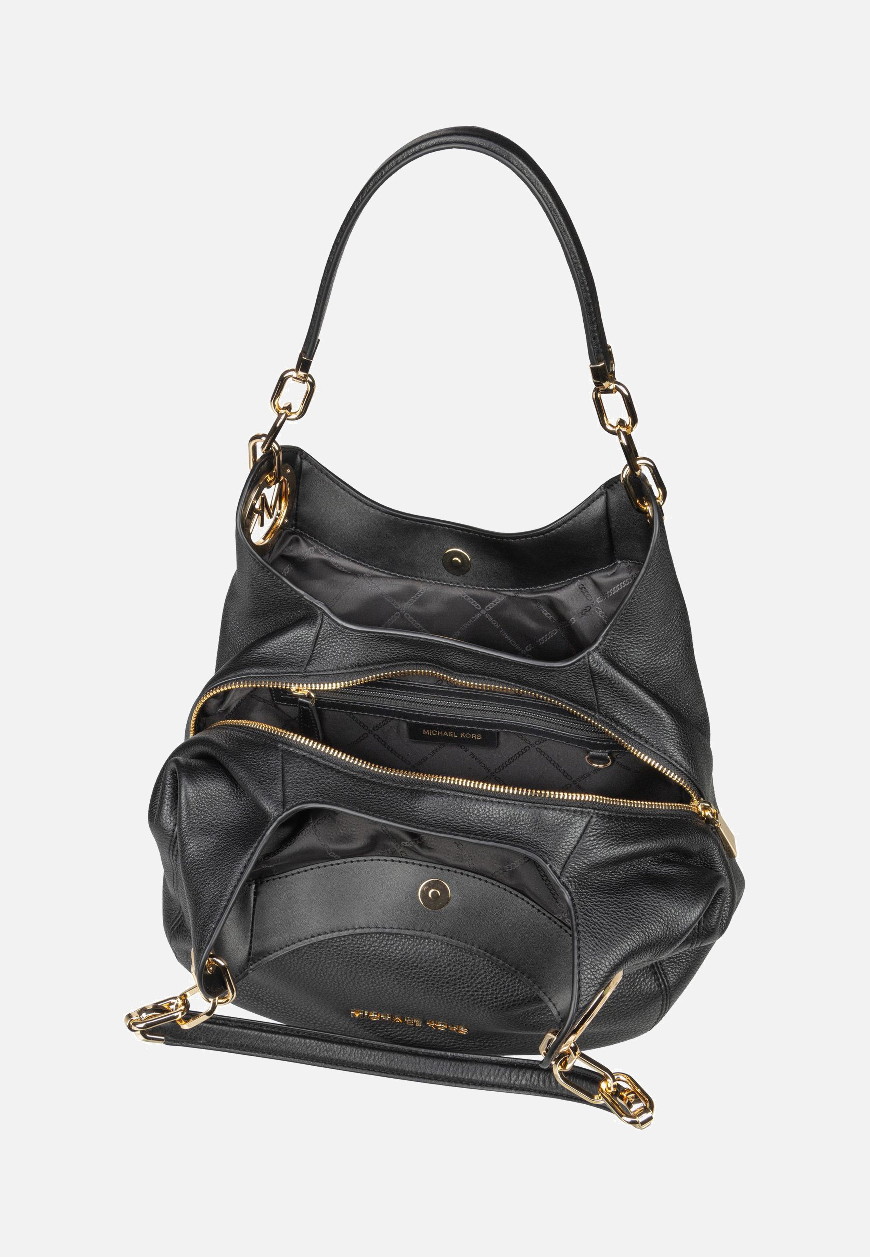 Michael Kors - Lillie Large Chain Shoulder Tote Black - Hobo Bag | Women-Image