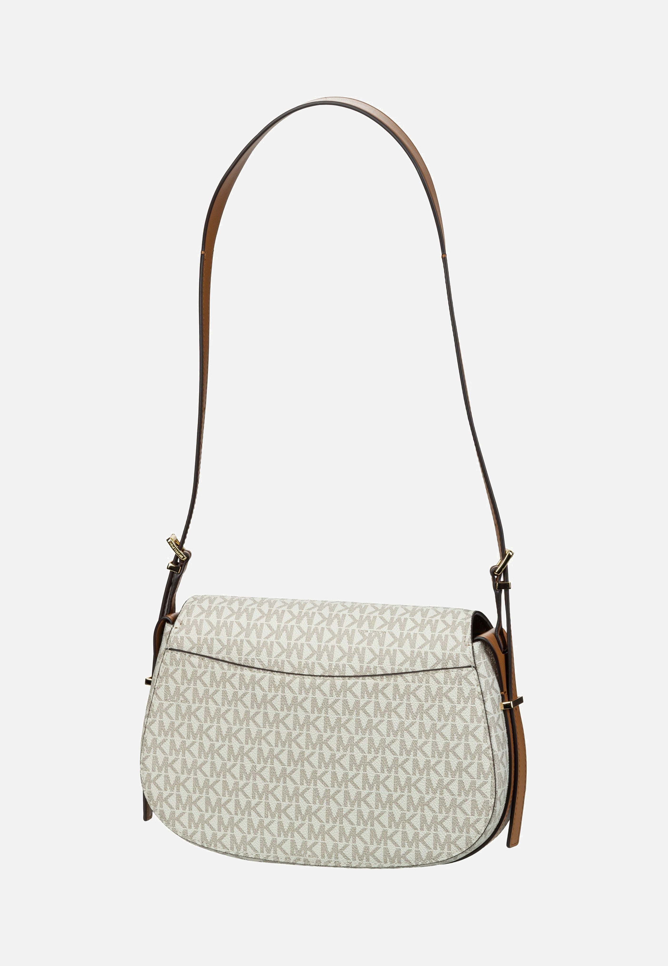 Michael Kors - Lydia MD Flap MK SIG Vanilla/Acorn - Shoulder Bag | Women-Image