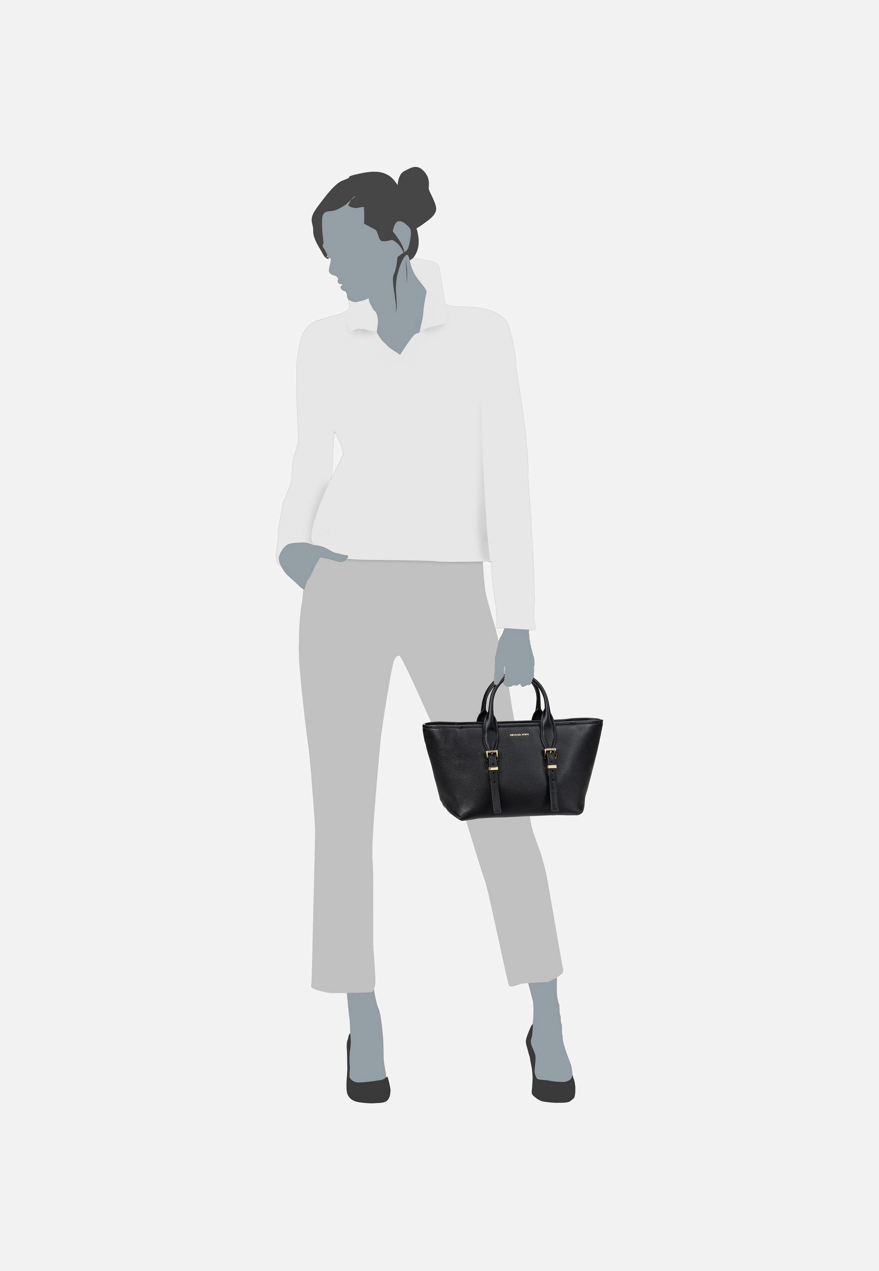 Michael Kors - Moore SM Black - Handle Bag | Women-Image