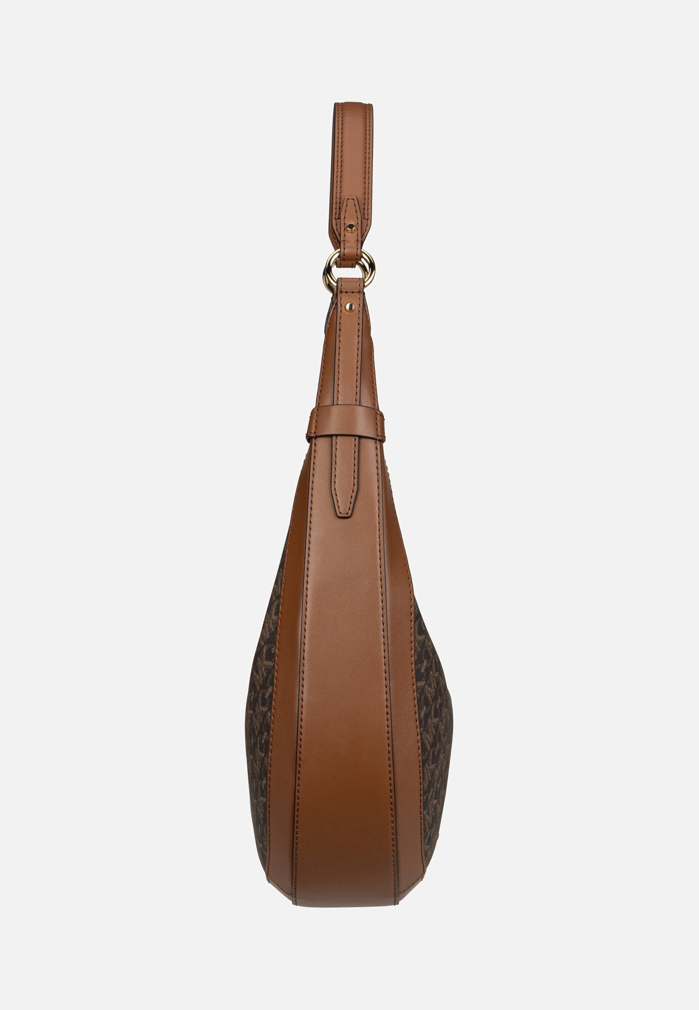 Michael Kors - Preston LG Crescent TZ MK SIG Brown/Luggage - Shoulder Bag | Women-Image
