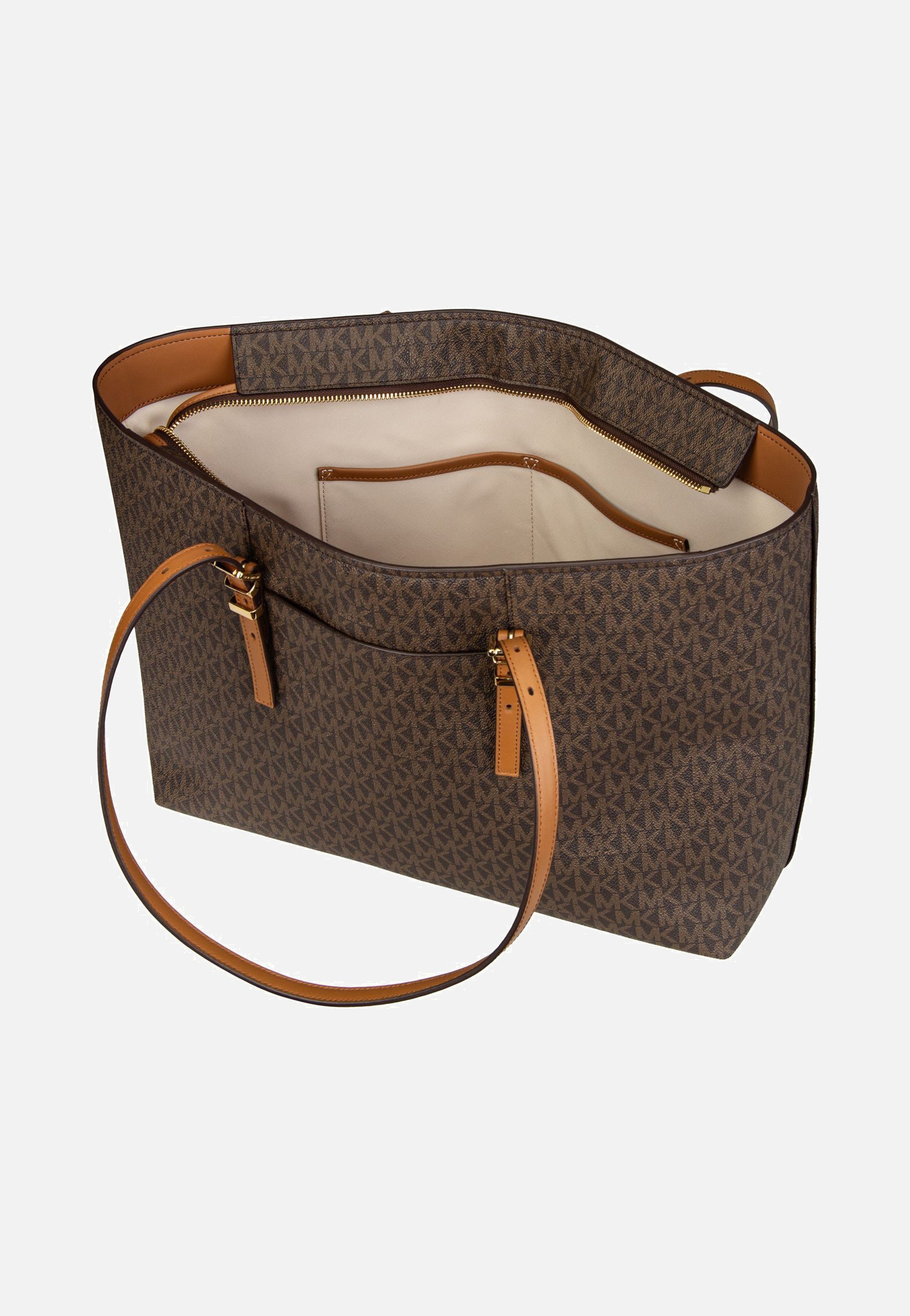 Michael Kors - Quinn LG EW TZ Tote MK SIG Brown/Acorn - Shopper | Women-Image