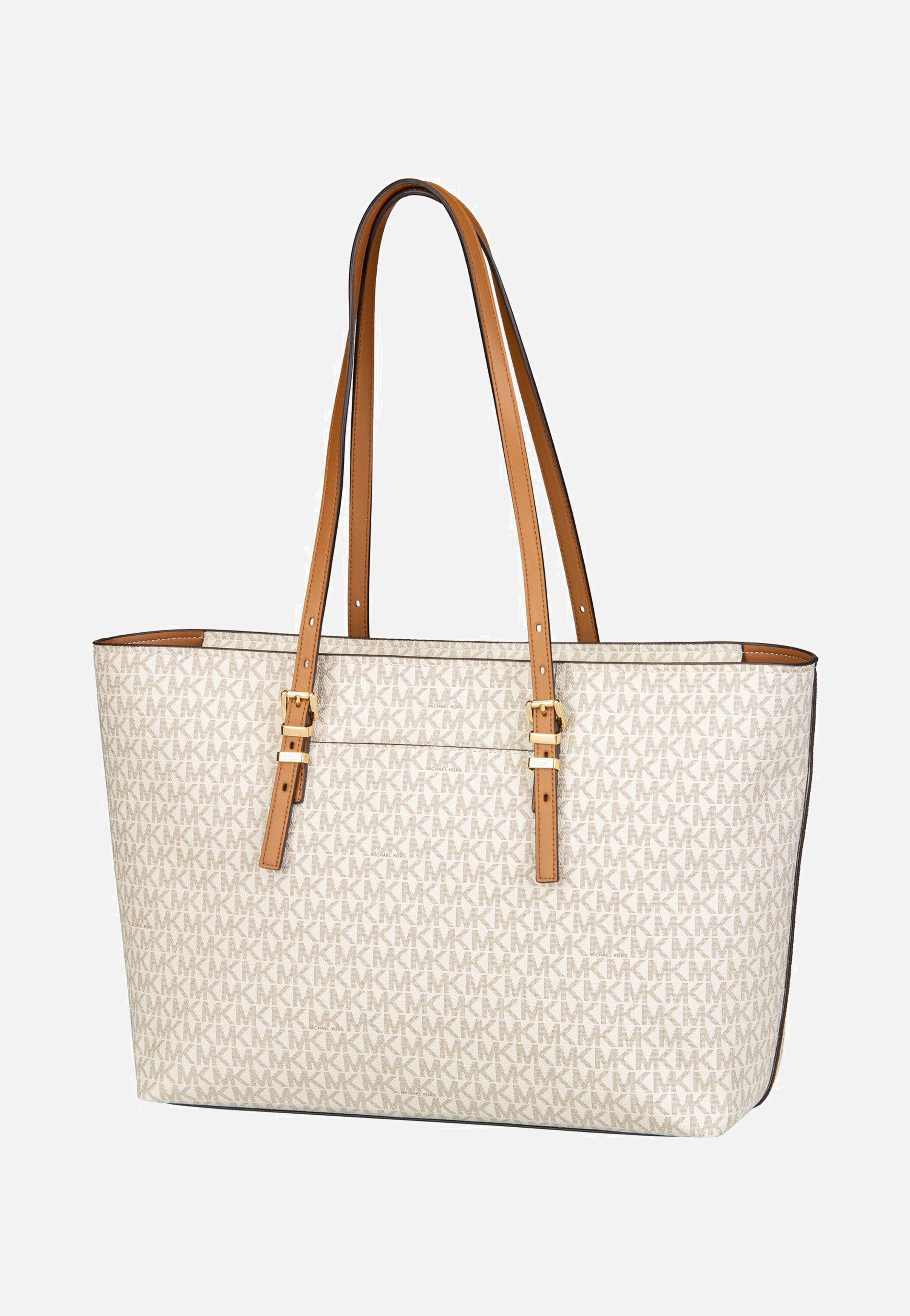 Michael Kors - Quinn LG EW TZ Tote MK SIG Vanilla/Acorn - Shopper | Women-Image