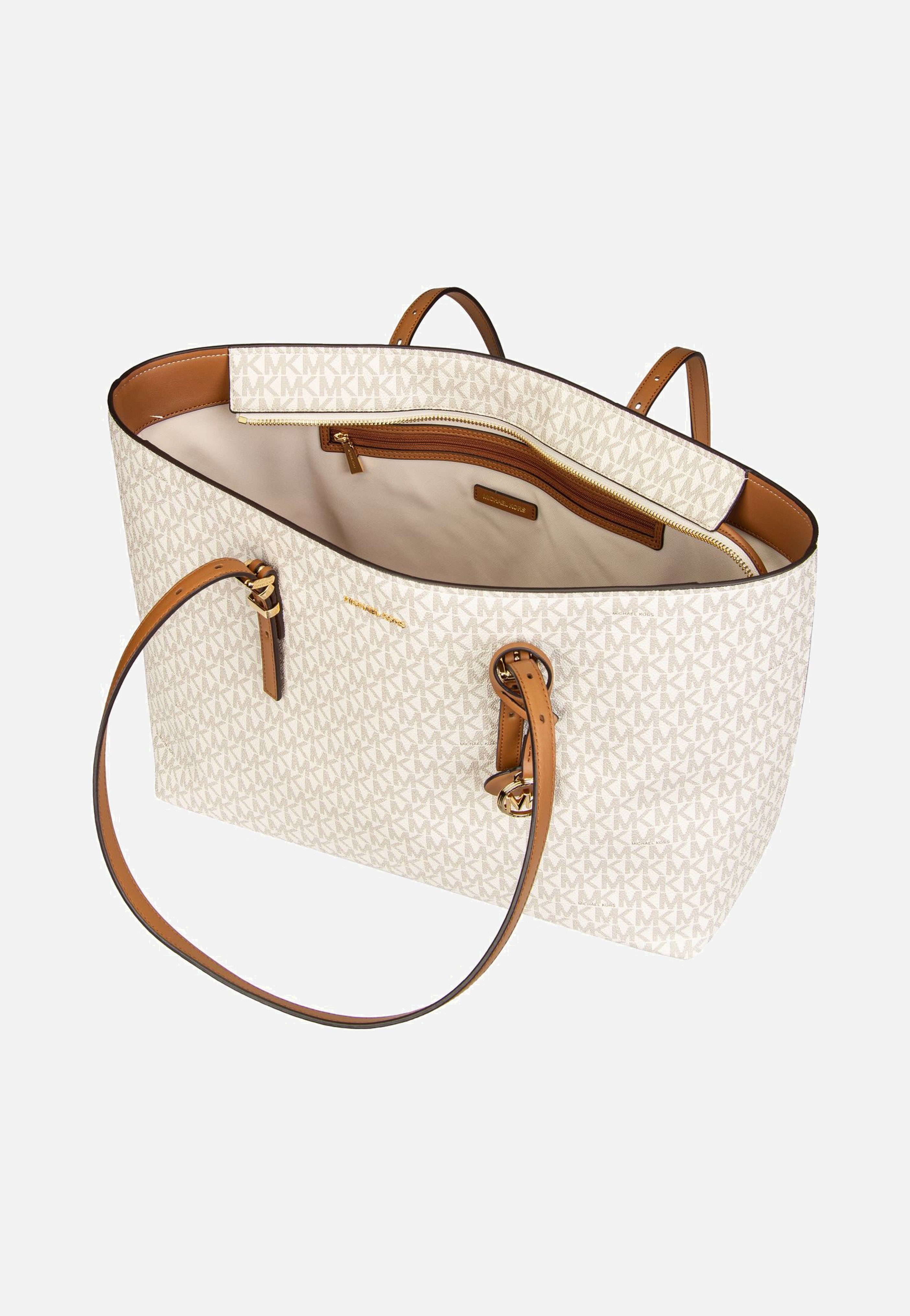 Michael Kors - Quinn LG EW TZ Tote MK SIG Vanilla/Acorn - Shopper | Women-Image