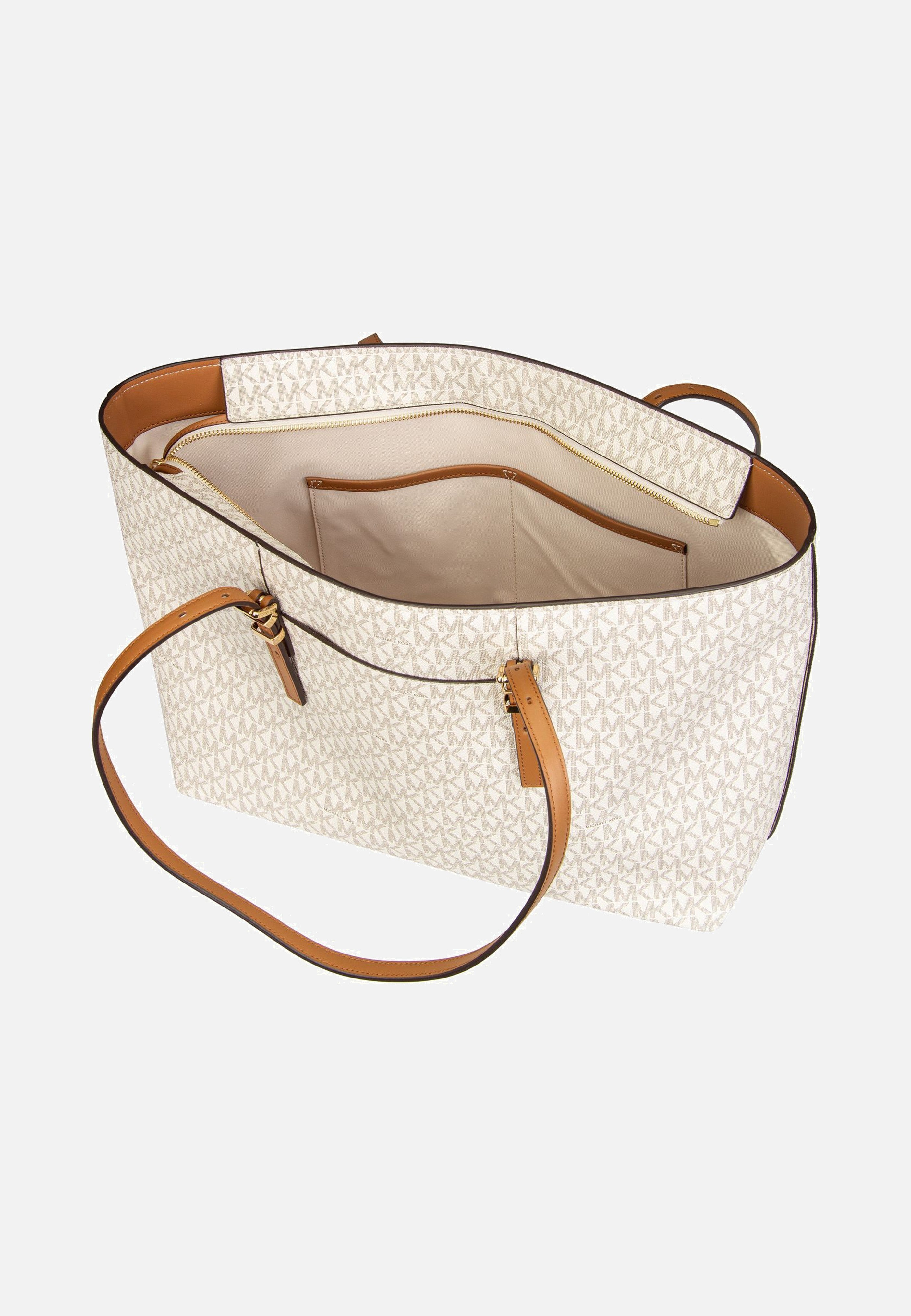 Michael Kors - Quinn LG EW TZ Tote MK SIG Vanilla/Acorn - Shopper | Women-Image