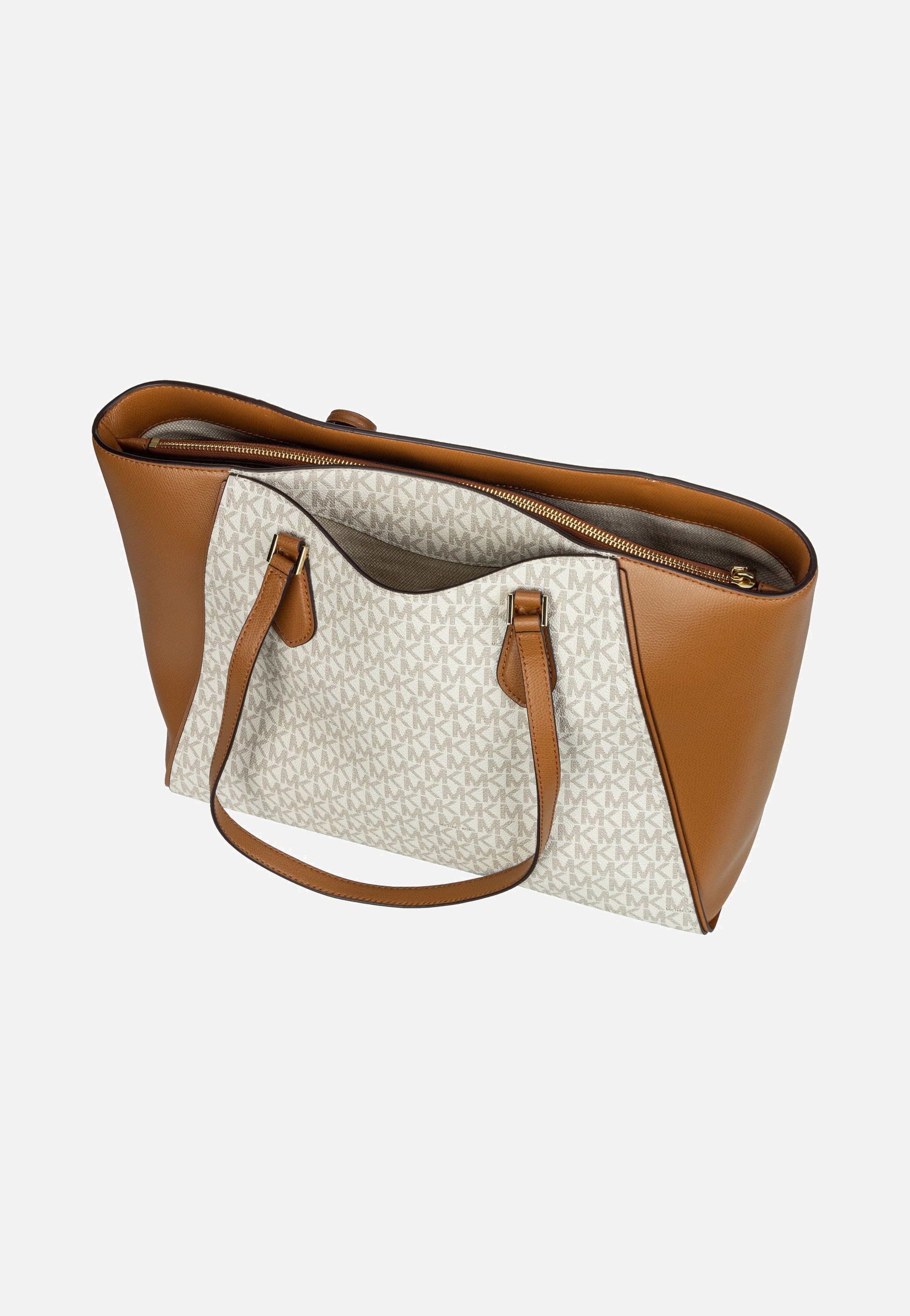 Michael Kors - Taryn Large MF TZ MK SIG Vanilla/Acorn - Shopper | Women-Image