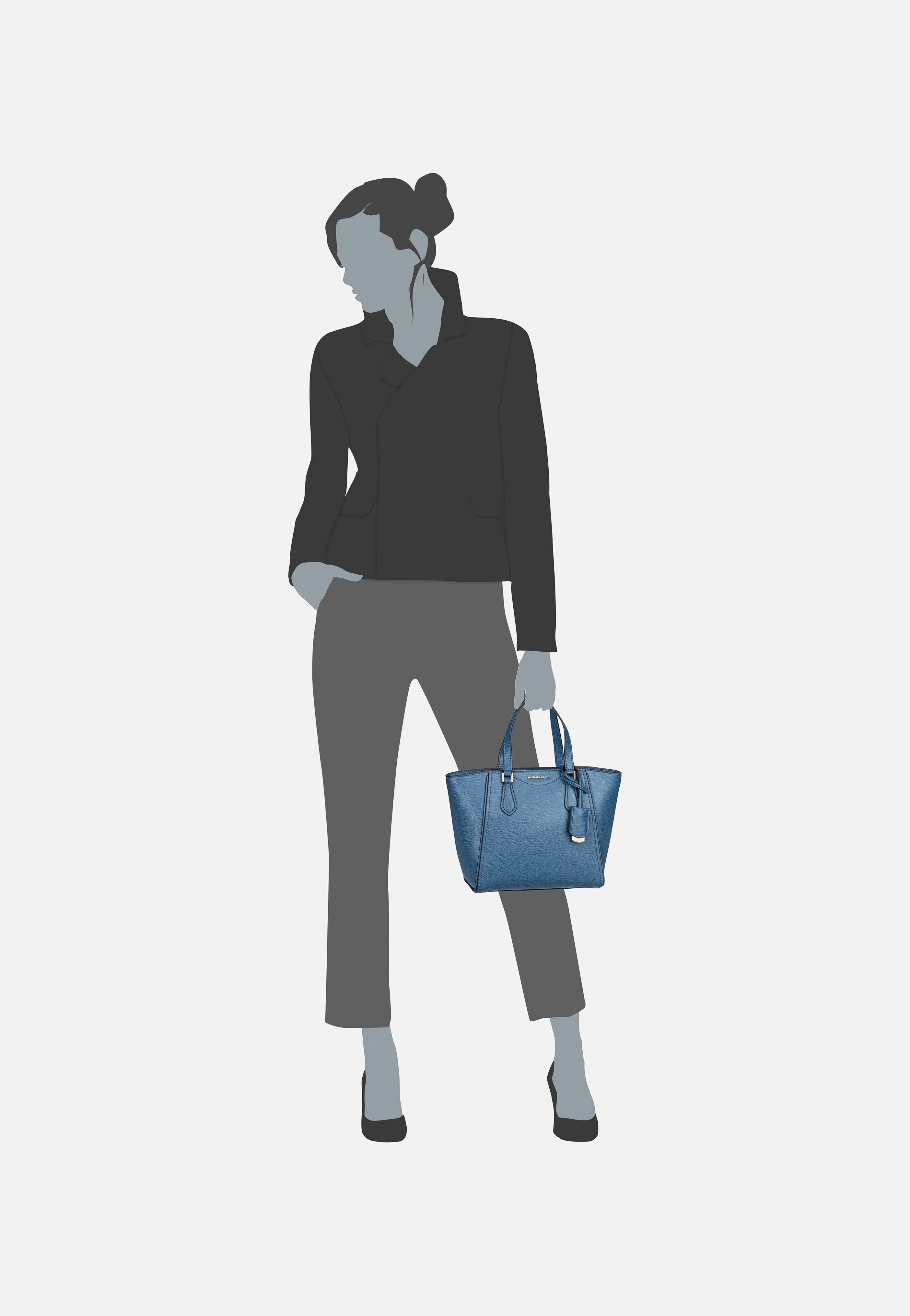 Michael Kors - Taryn Small Convertible Sahara Dark Chambray - Handle Bag | Women-Image