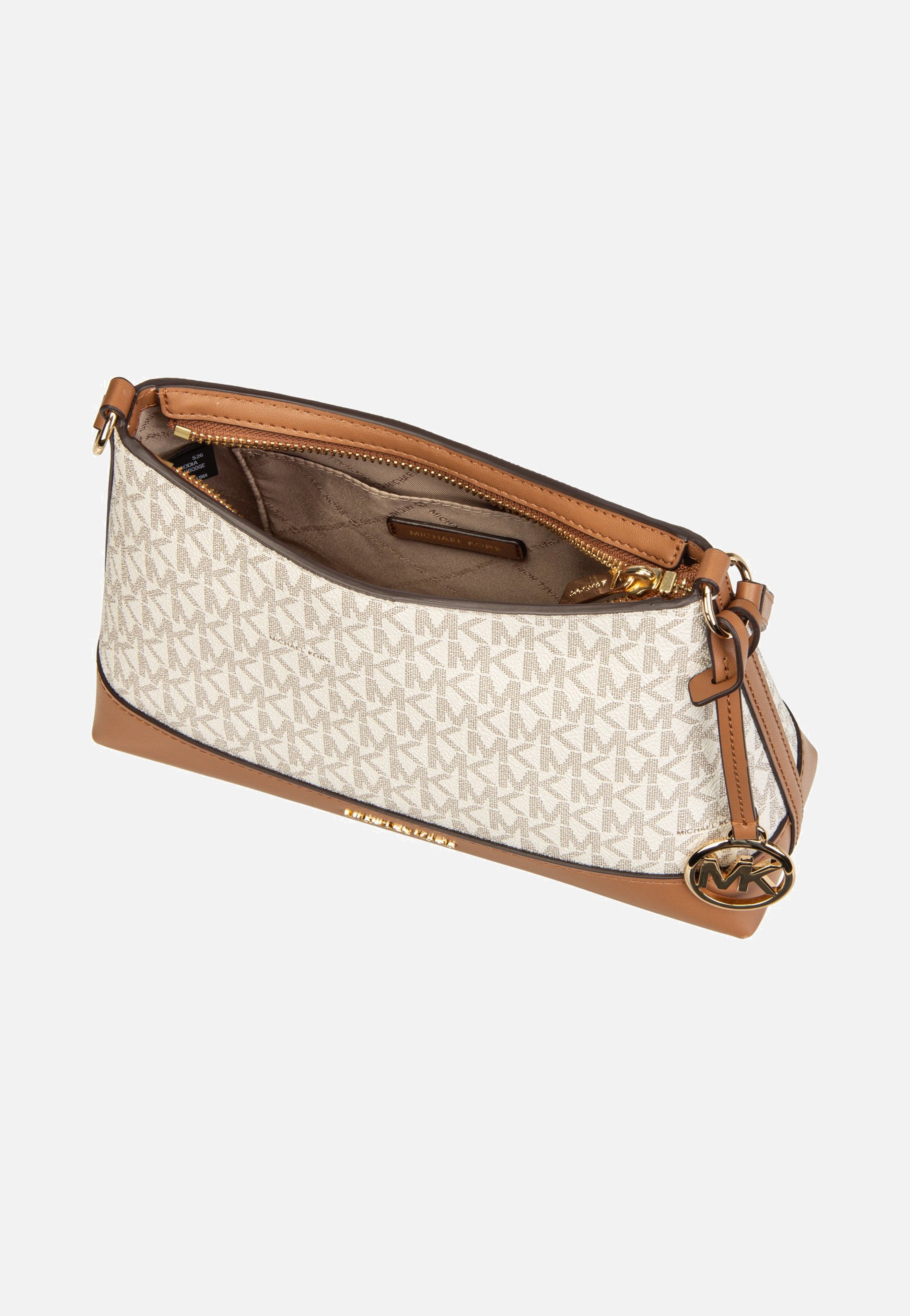 Michael Kors Andie SM TZ Xbody Vanilla/Acorn Umhängetasche