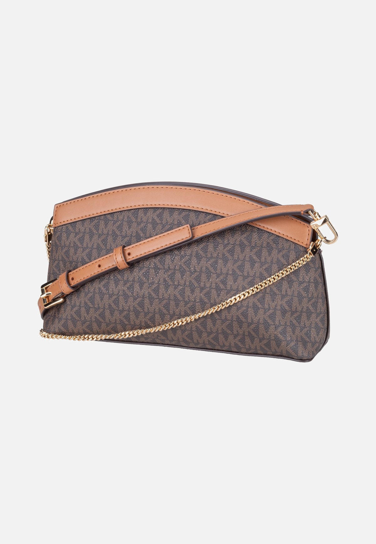 Michael Kors Athena SM Dome Chn Clutch Xbody Brown/Acorn Crossbody Bag
