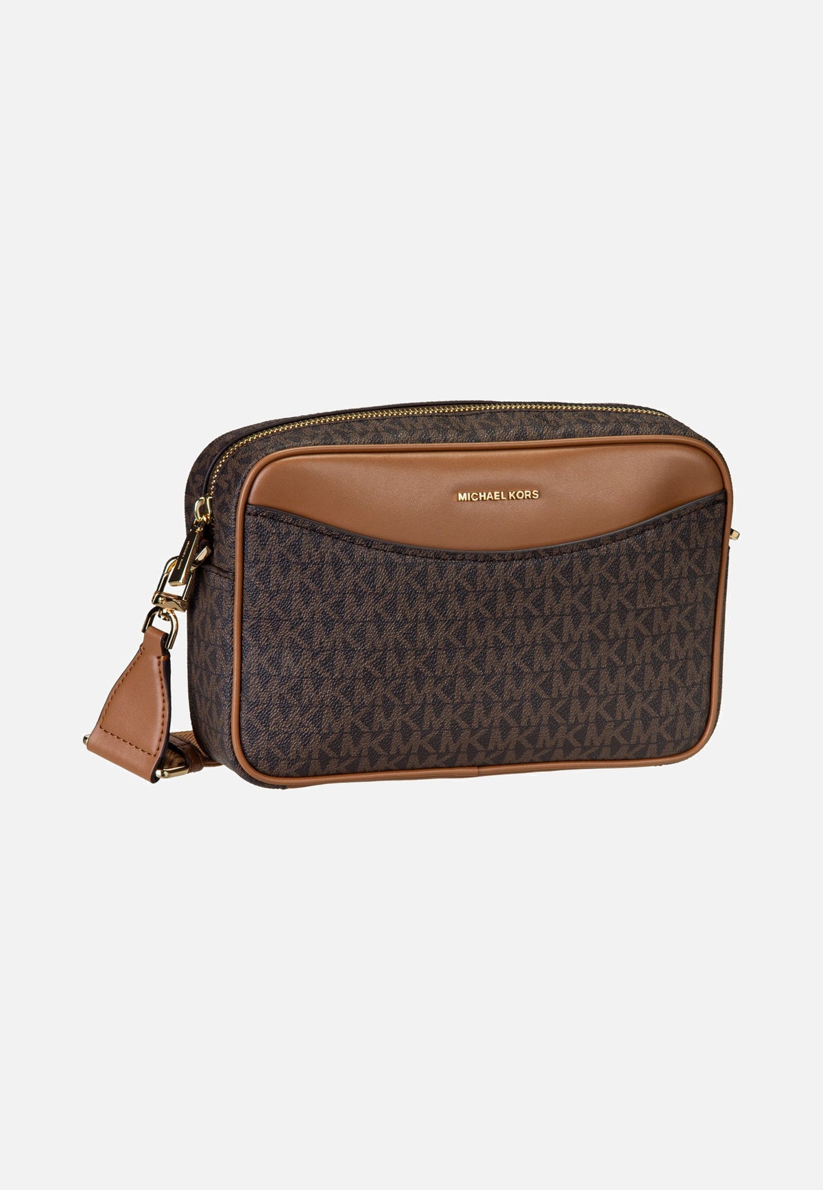 Michael Kors Bev LG Ew Pckt Xbody Brown/Acorn Crossbody Bag