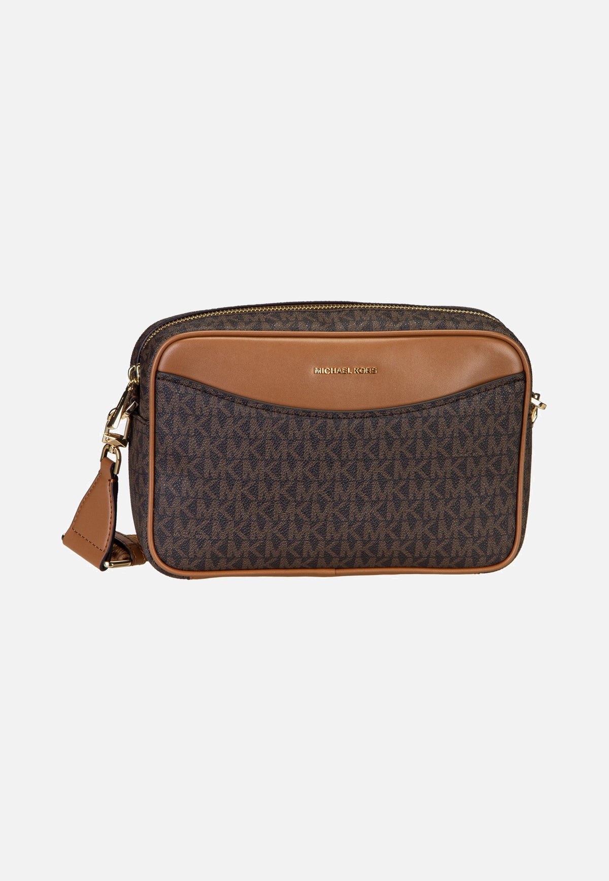 Michael Kors Bev LG Ew Pckt Xbody Brown/Acorn Crossbody Bag