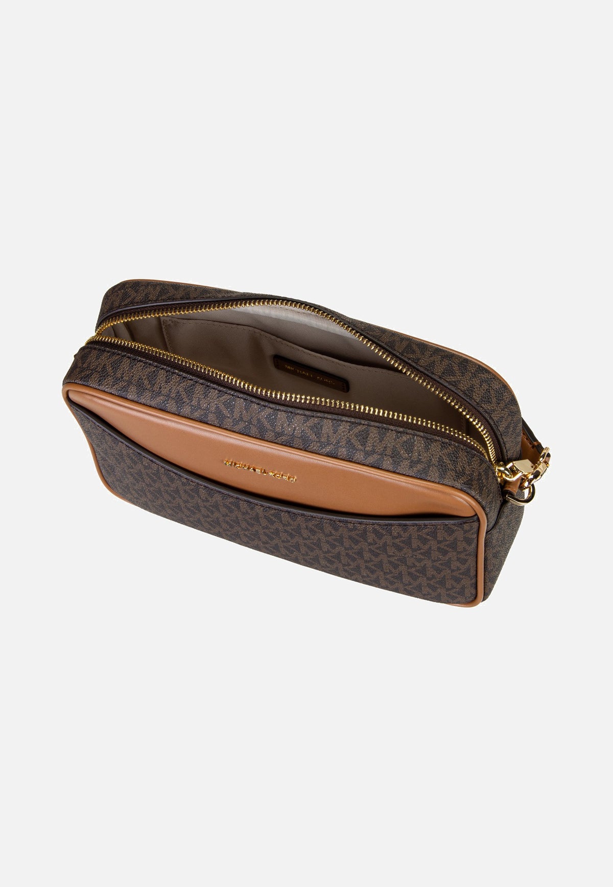 Michael Kors Bev LG Ew Pckt Xbody Brown/Acorn Crossbody Bag