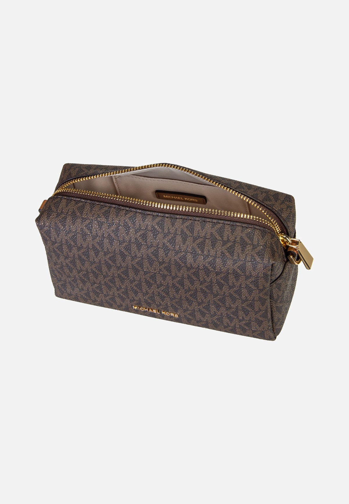 Michael Kors Bryant SM Soft Xbody W/ Chain Brown/Acorn Crossbody Bag