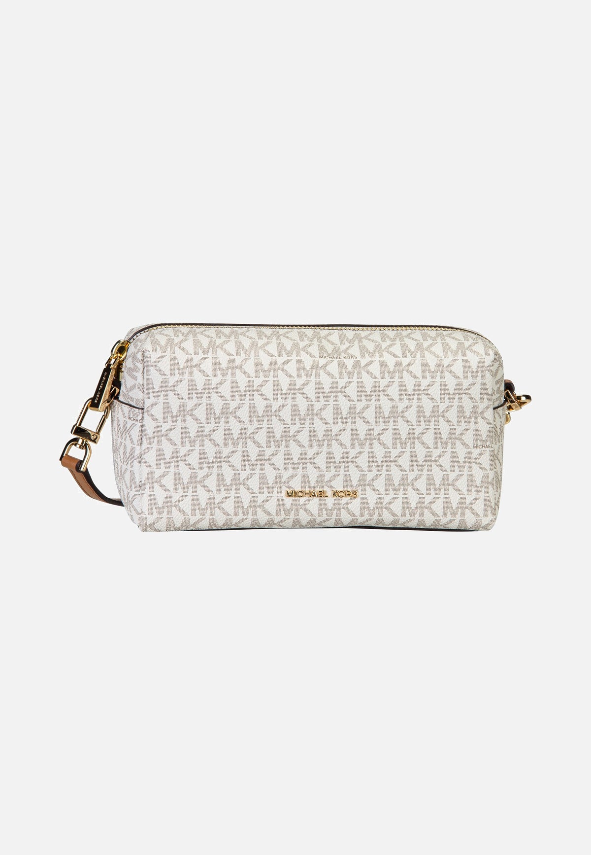 Michael Kors Bryant SM Soft Xbody W/ Chain Vanilla/Acorn Crossbody Bag