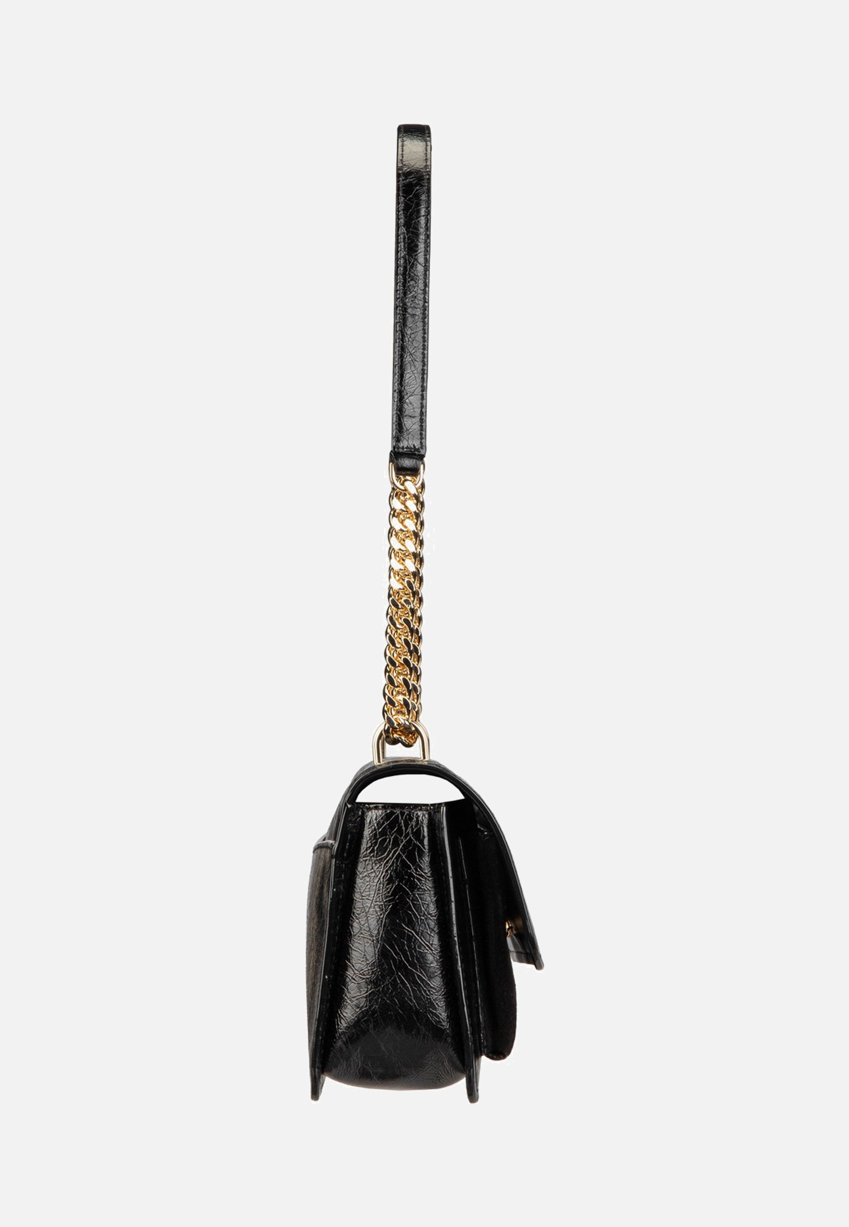 Michael Kors Claire LG Shoulder Crash Black Evening Bag