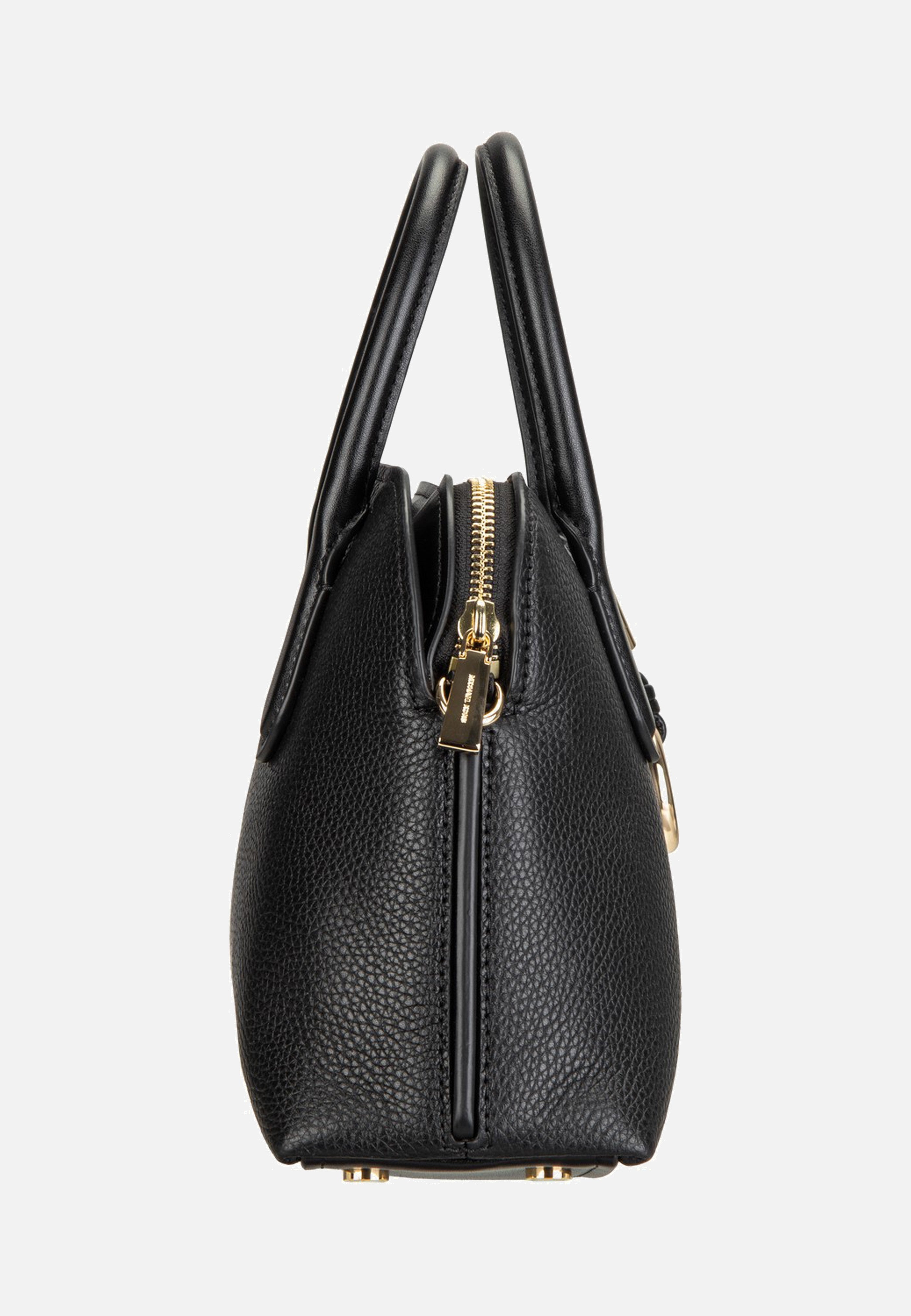 Michael Kors Freddie Medium Dome Chn Stchl Black Satchel