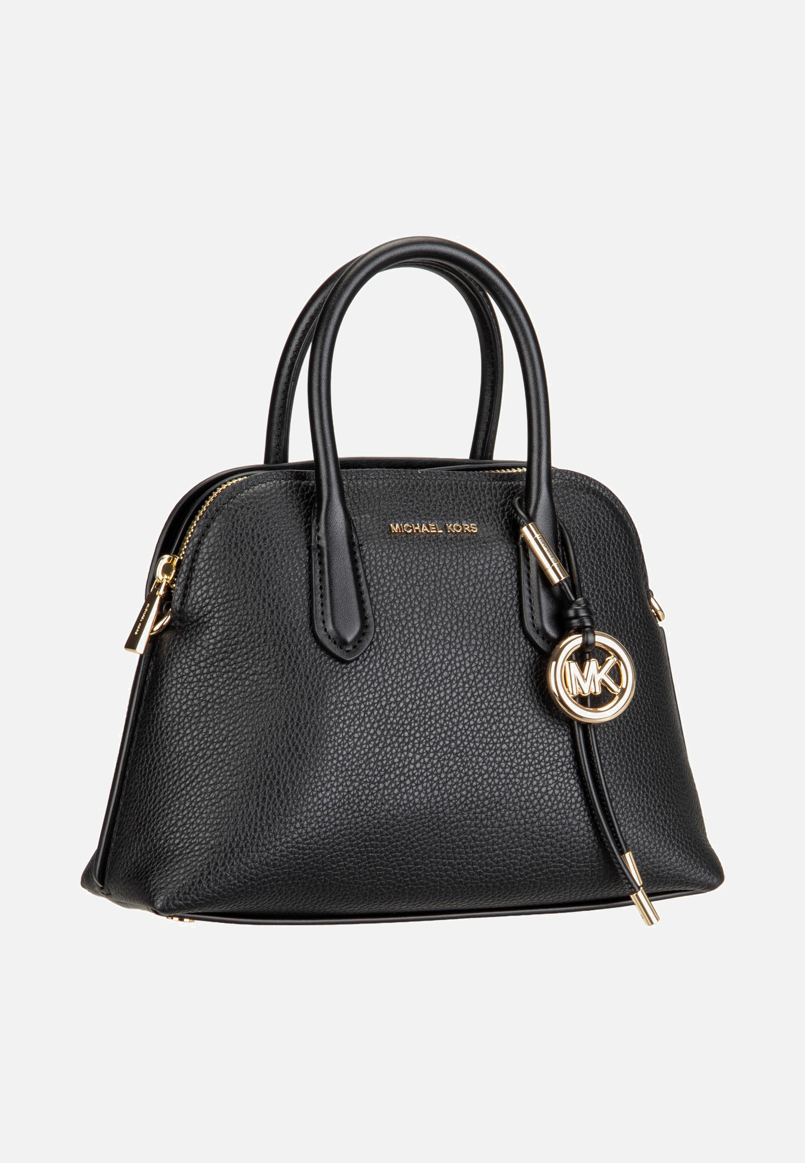 Michael Kors Freddie Medium Dome Chn Stchl Black Satchel