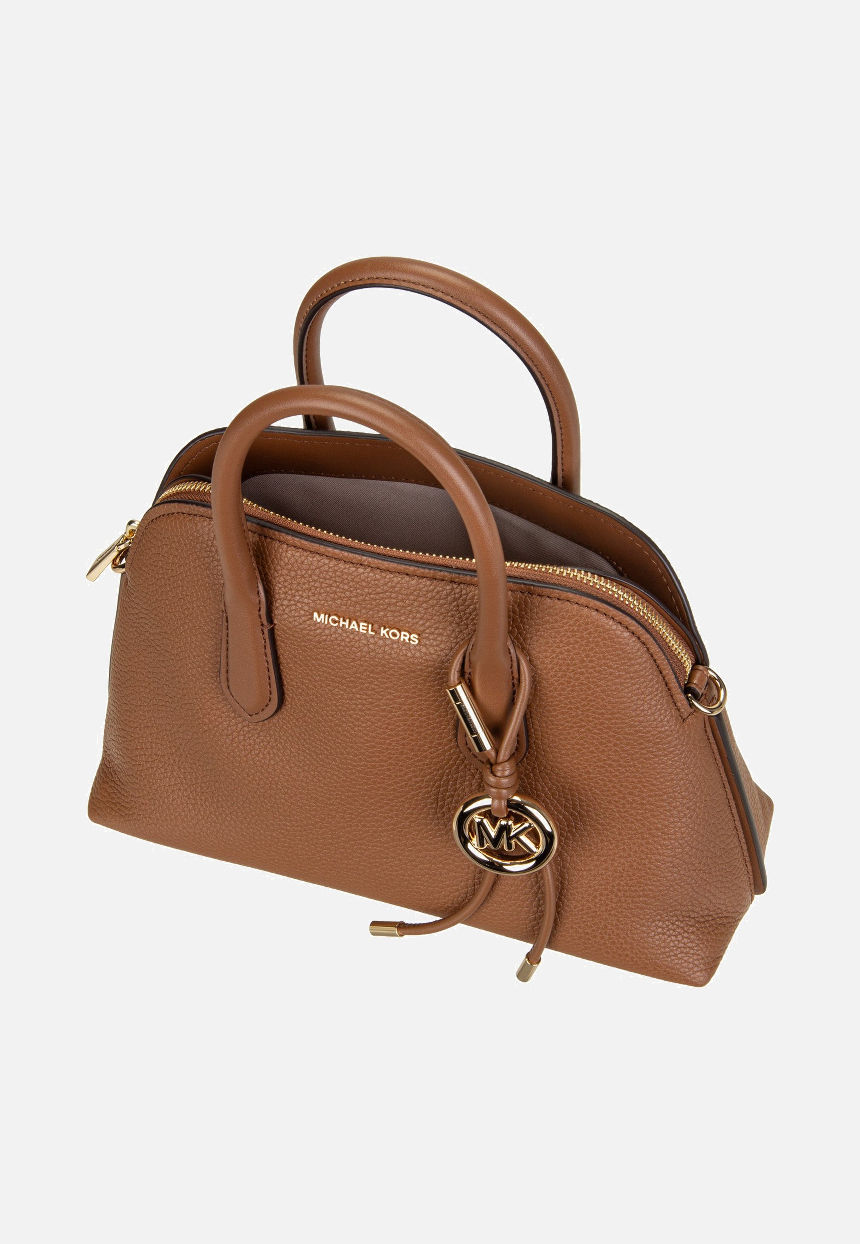Michael Kors Freddie Medium Dome Chn Stchl Luggage Satchel