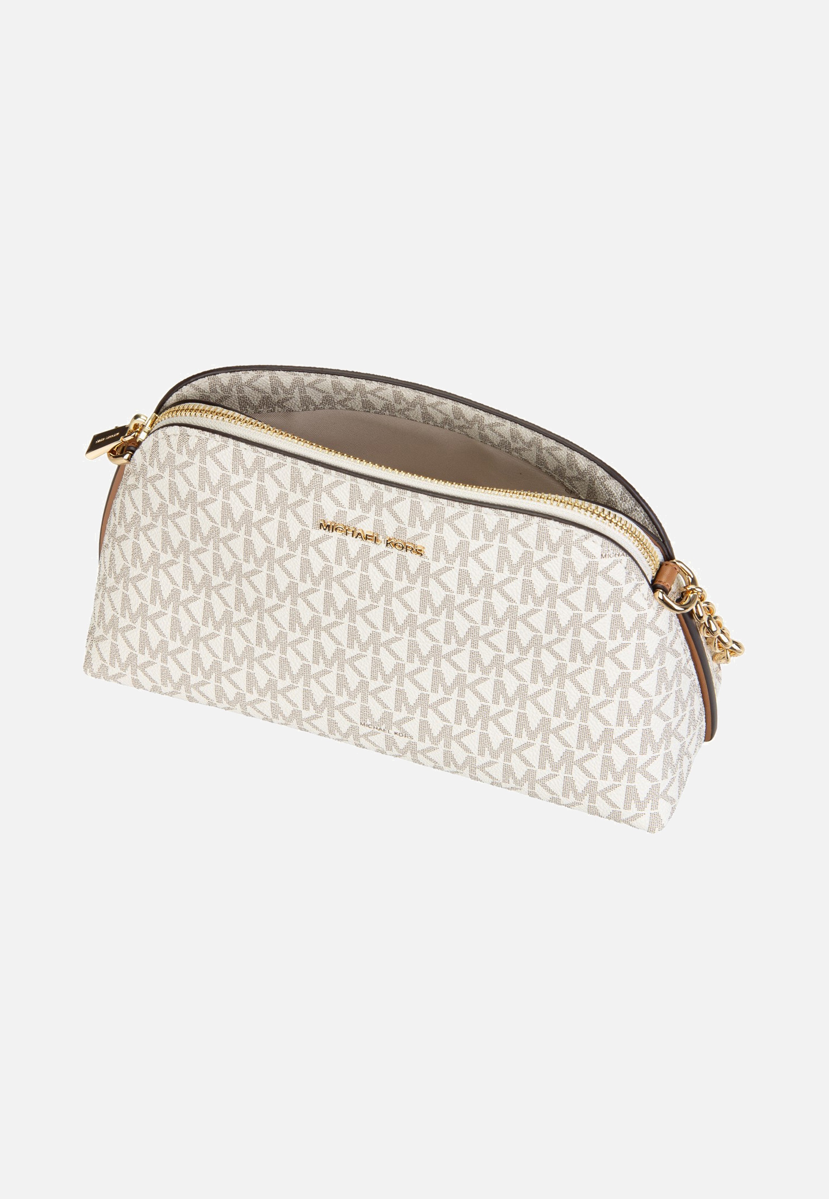Michael Kors Freddie Small Dome Chn Xbody Vanilla/Acorn Crossbody Bag