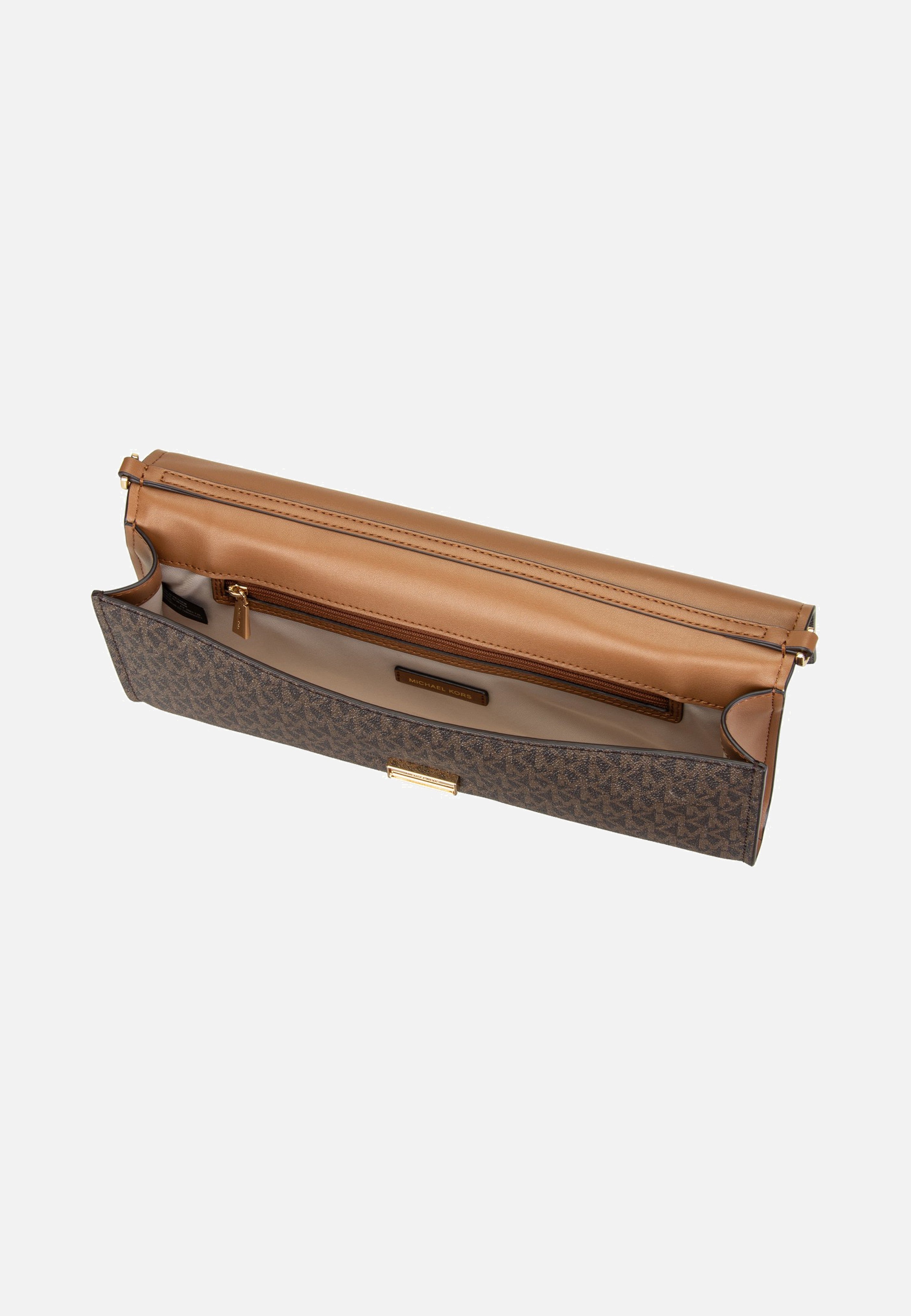 Michael Kors Hamilton Moderne Medium Ew Th Clutch Vanilla/Acorn Clutch